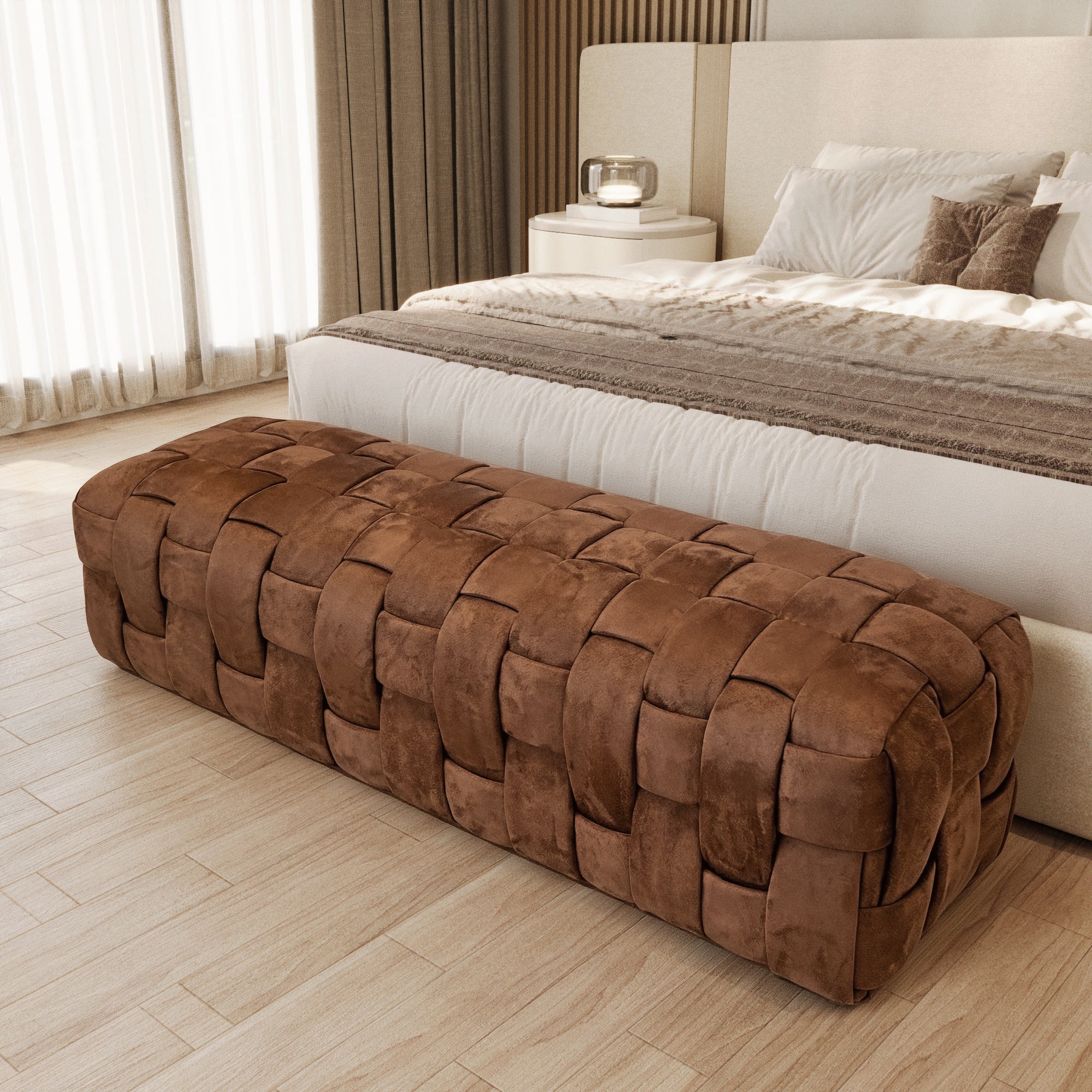 Valen Woven Ottoman
