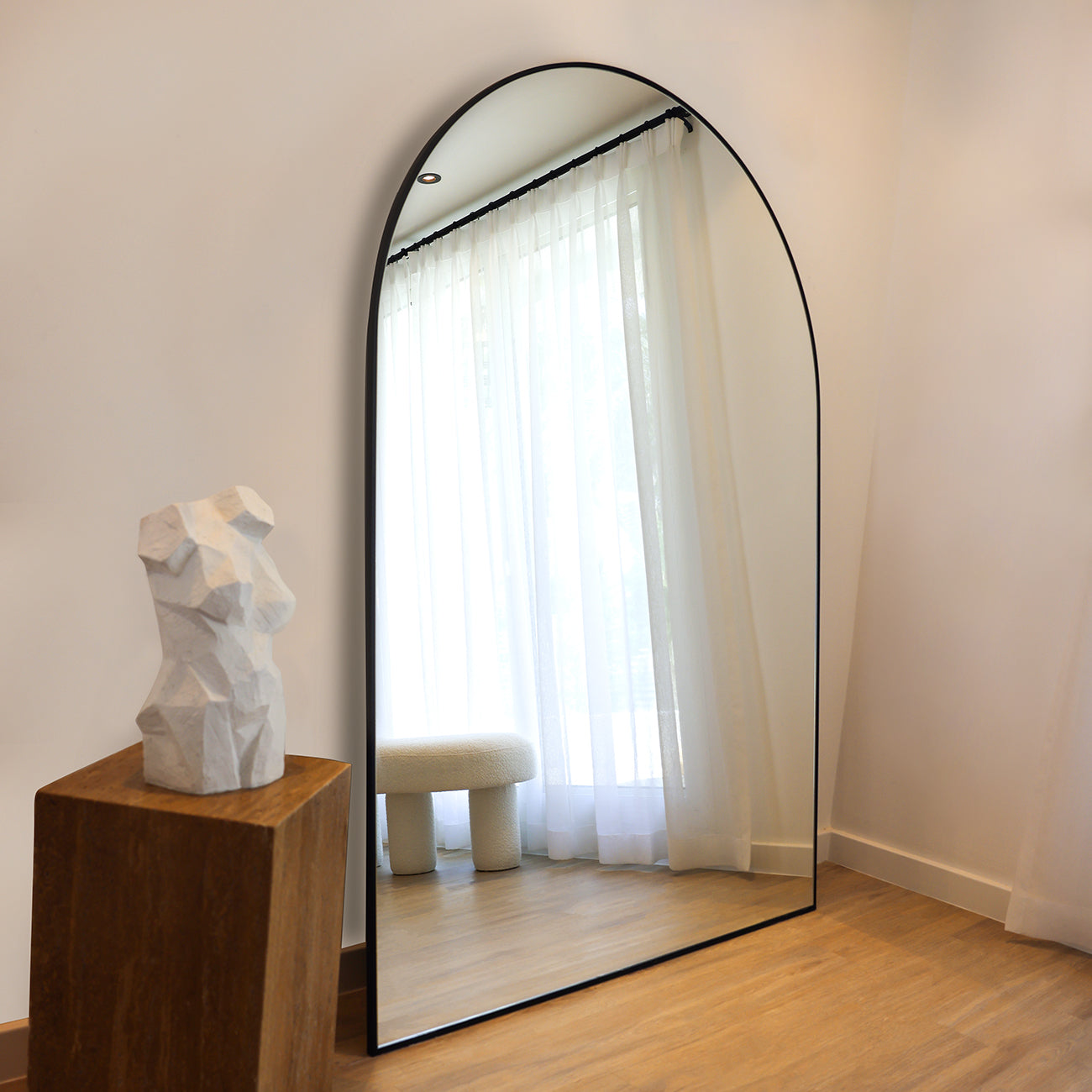 BESPOKE | ISLA - FULL LENGTH CONTEMPORARY ARCHED MIRROR 200CM X 140CM