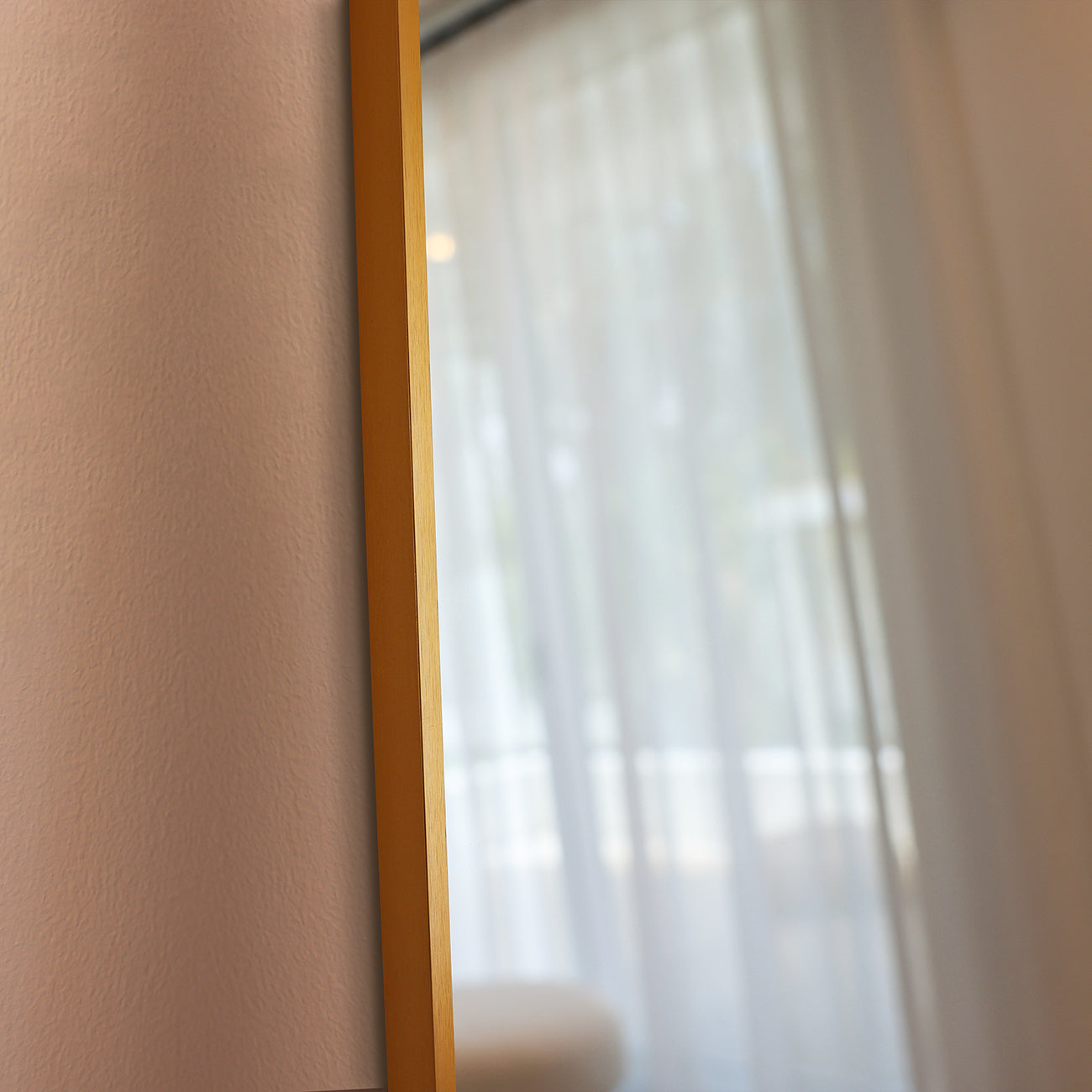 VIENNA LARGE - FULL LENGTH BRUSHED GOLD CONTEMPORARY METAL RECTANGULAR 180CM X 80CM