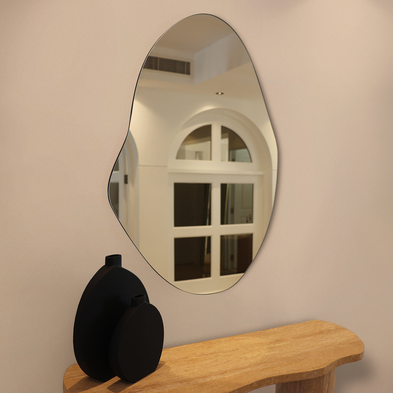 BESPOKE | MAYA - FRAMELESS CONTEMPORARY POND MIRROR 120CM X 80CM