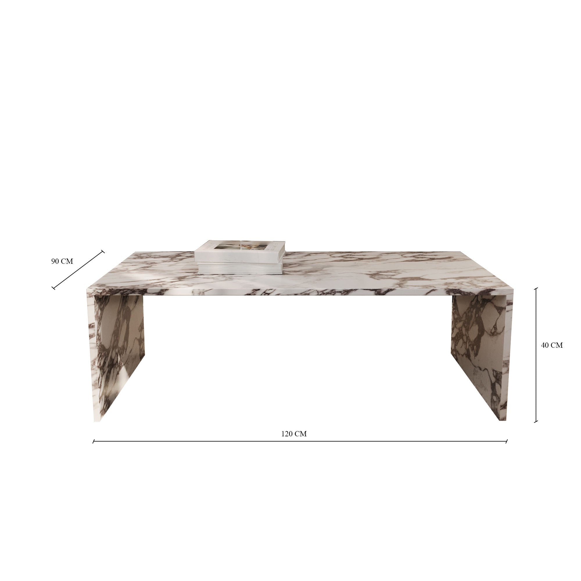 Sofia Calacatta Viola Coffee Table