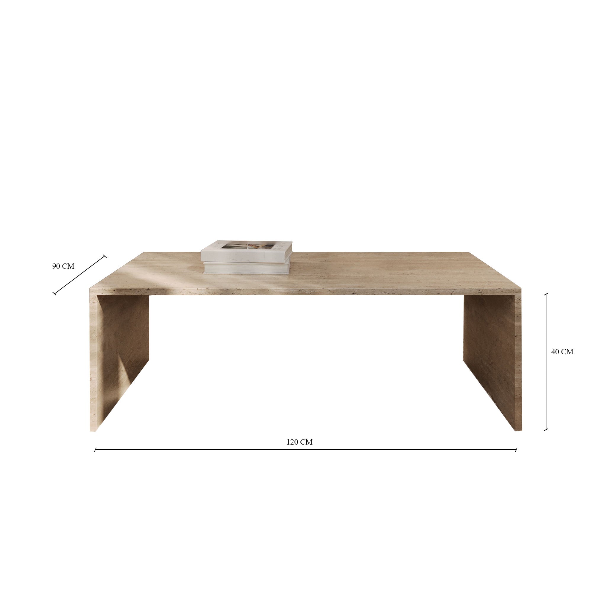 Sofia Travertine Coffee Table