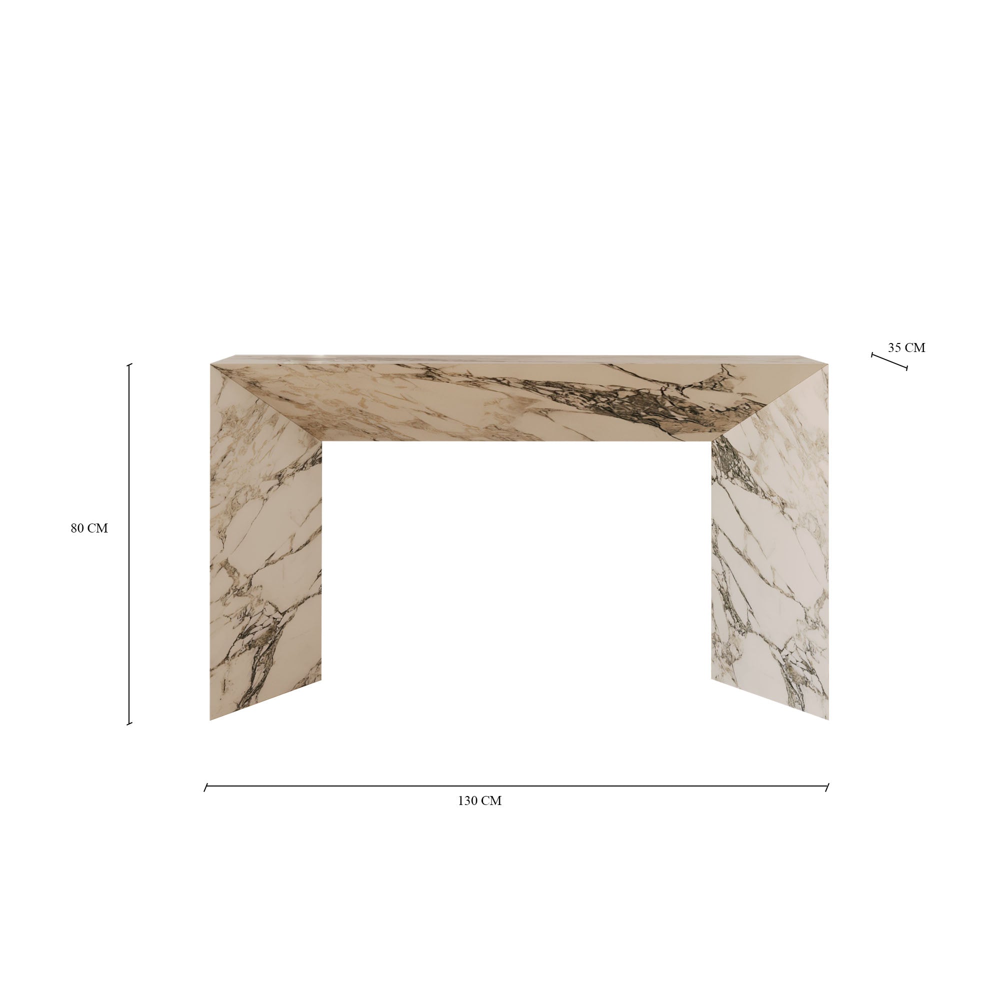 Camilla Arabescato Console Table