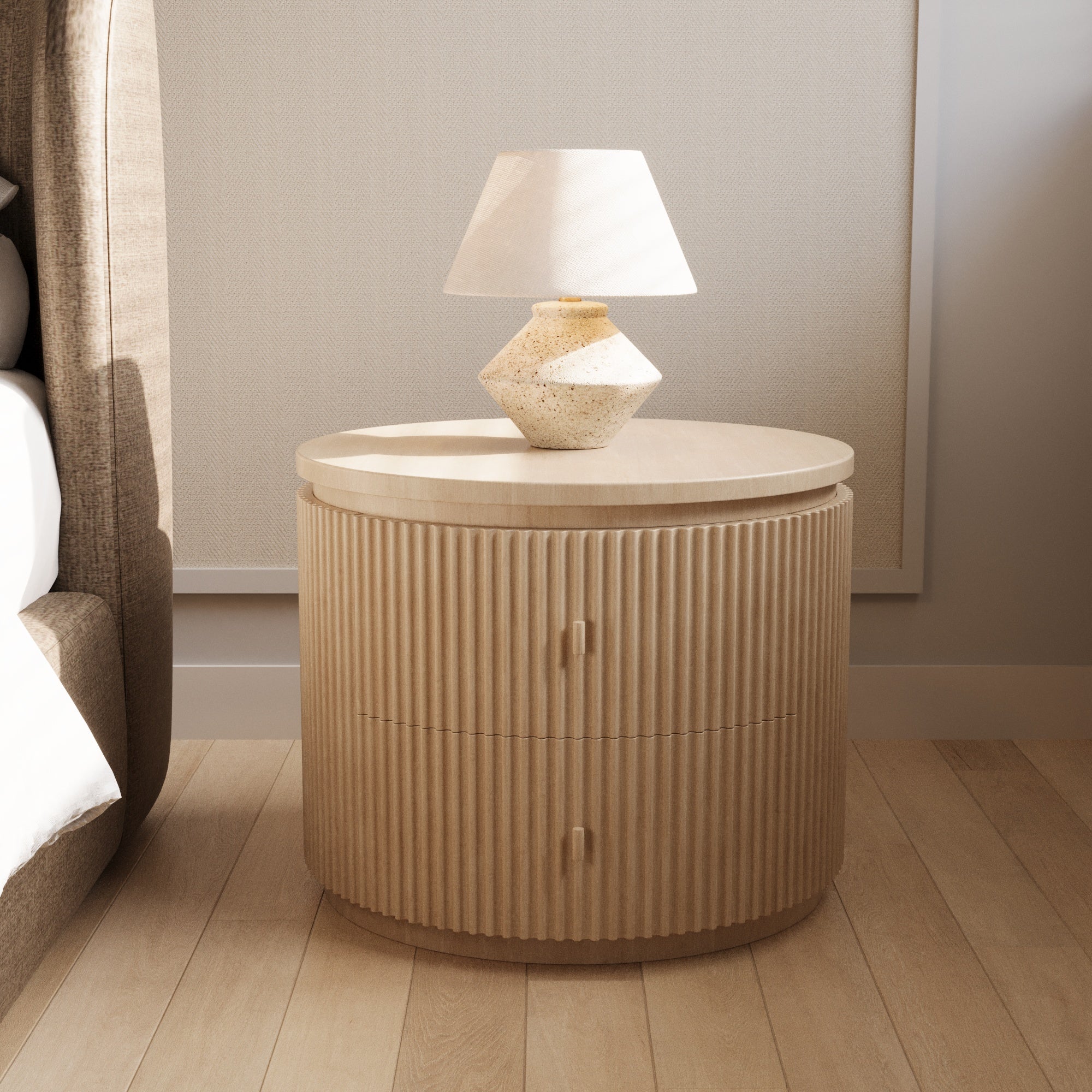 Solis Fluted Nightstand