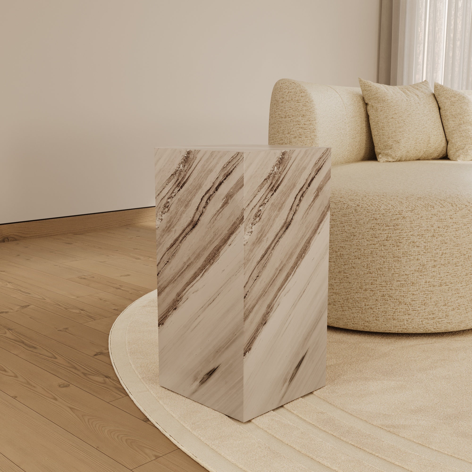 Boston Ajax Gold Marble Plinth