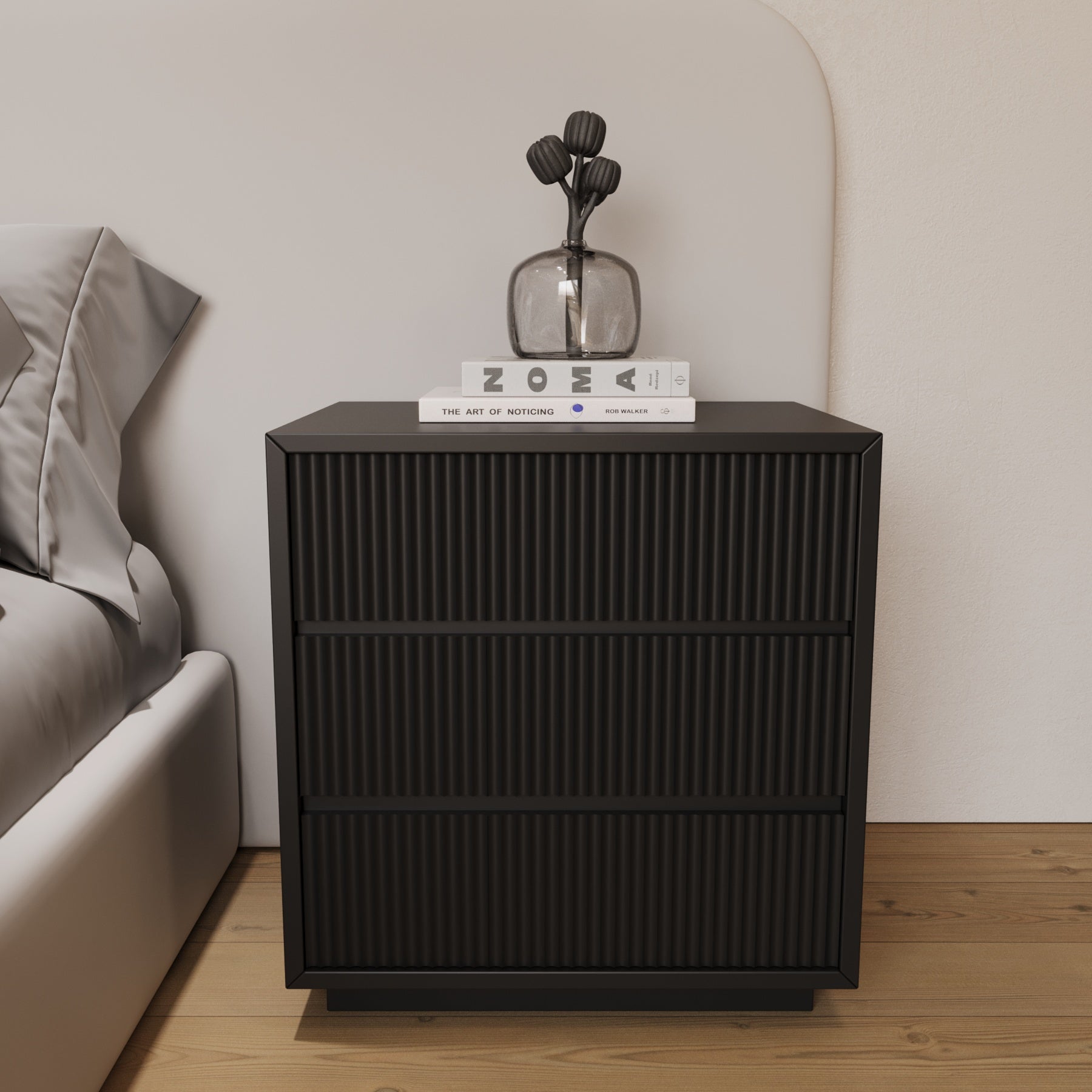 Oxley Fluted Nightstand
