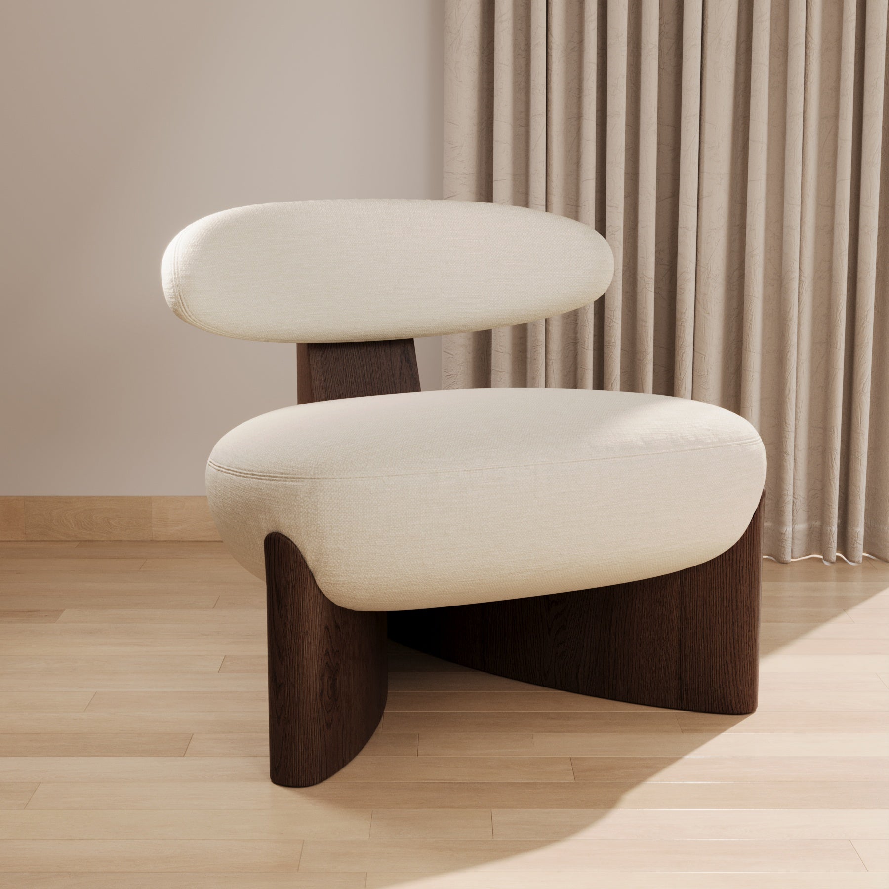 Luca Curved Accent Chair