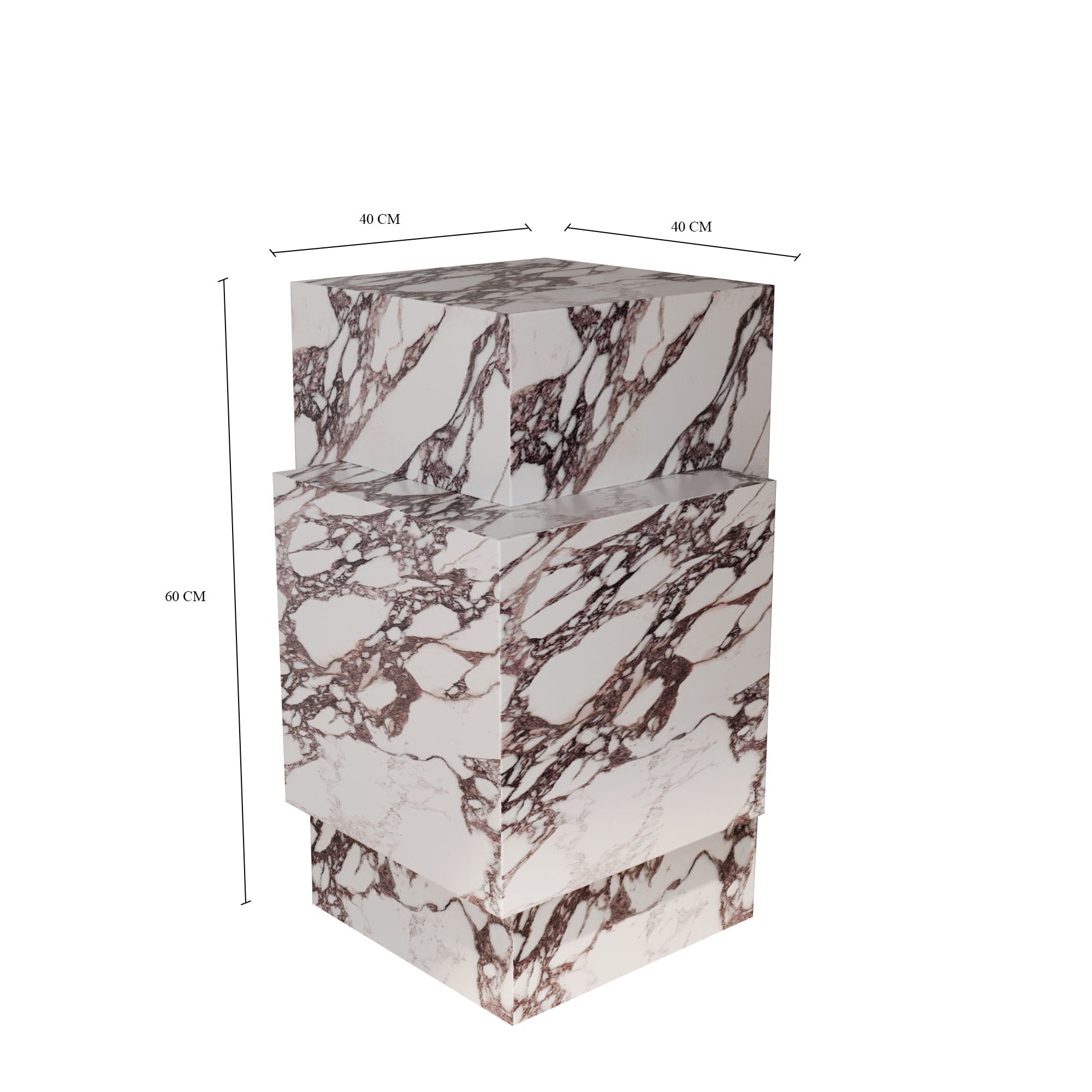 Luca Italian Calacatta Viola Plinth