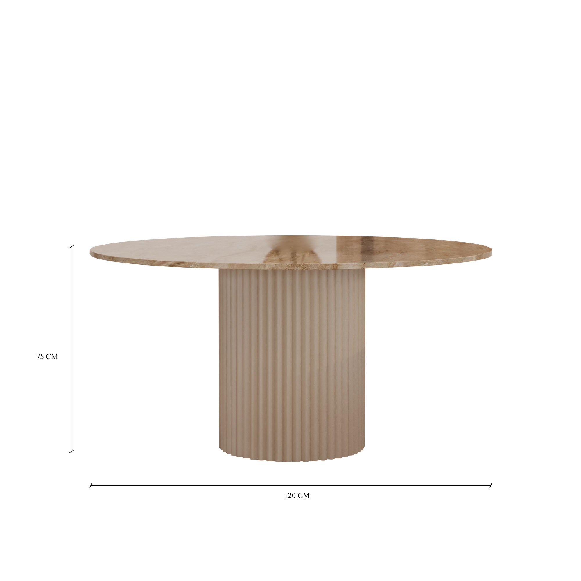 Lucente Dianna Beige Dining Table