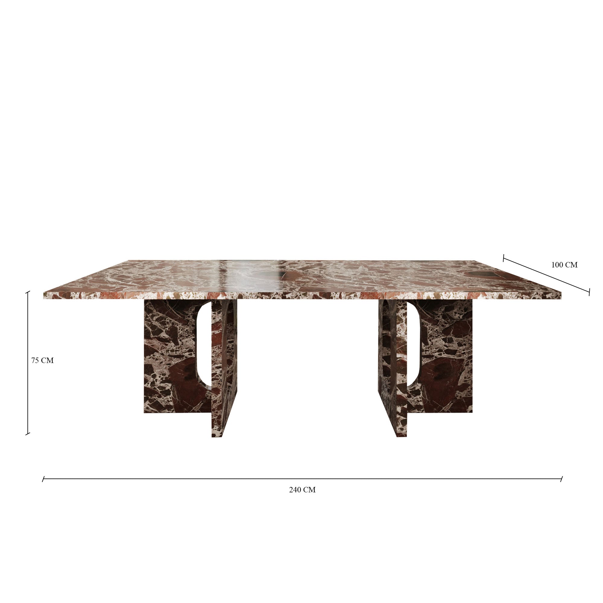 Andrea Rosso Levanto Rectangle Dining Table