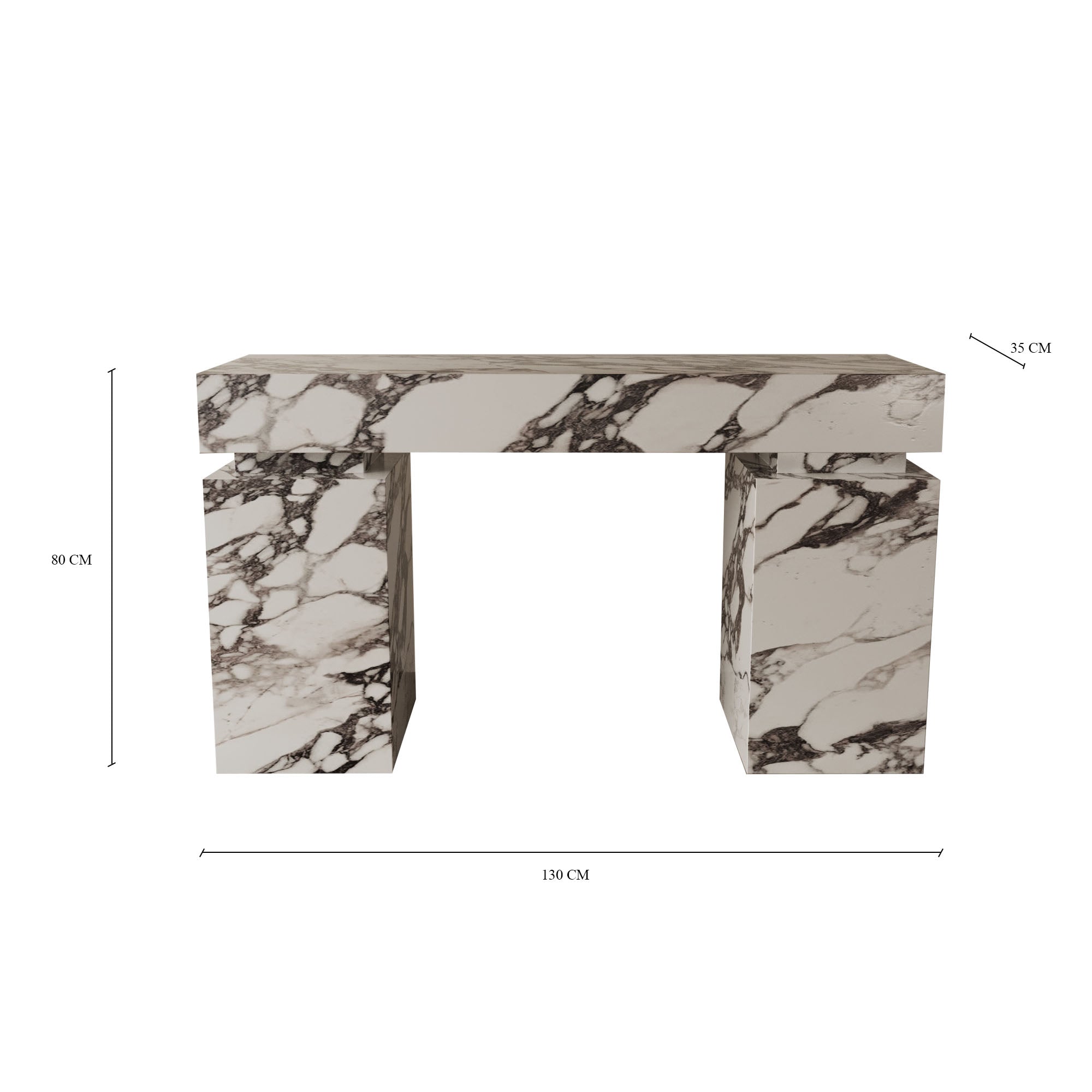Marcella Calacatta Viola Console Table