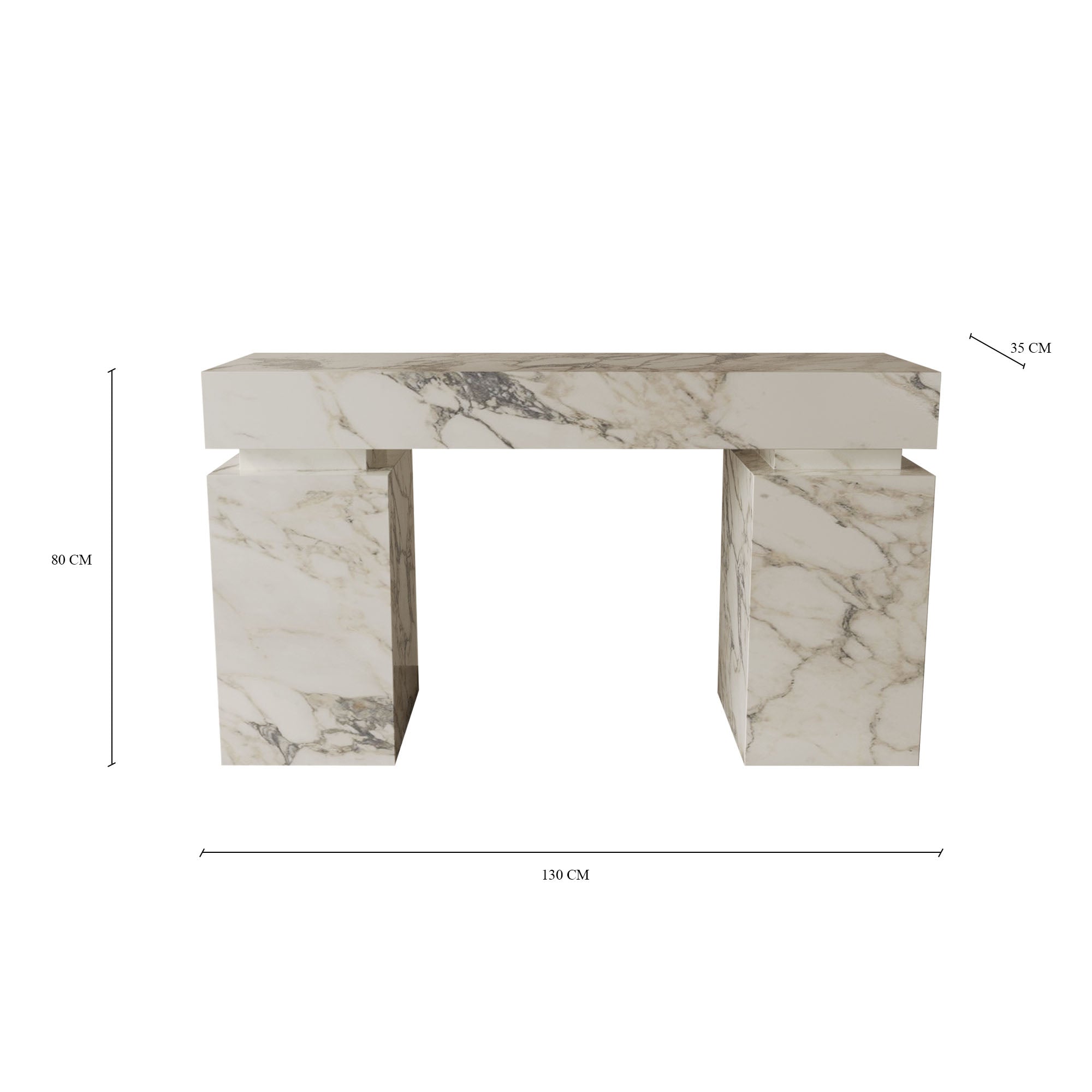 Marcella Arabescato Console Table