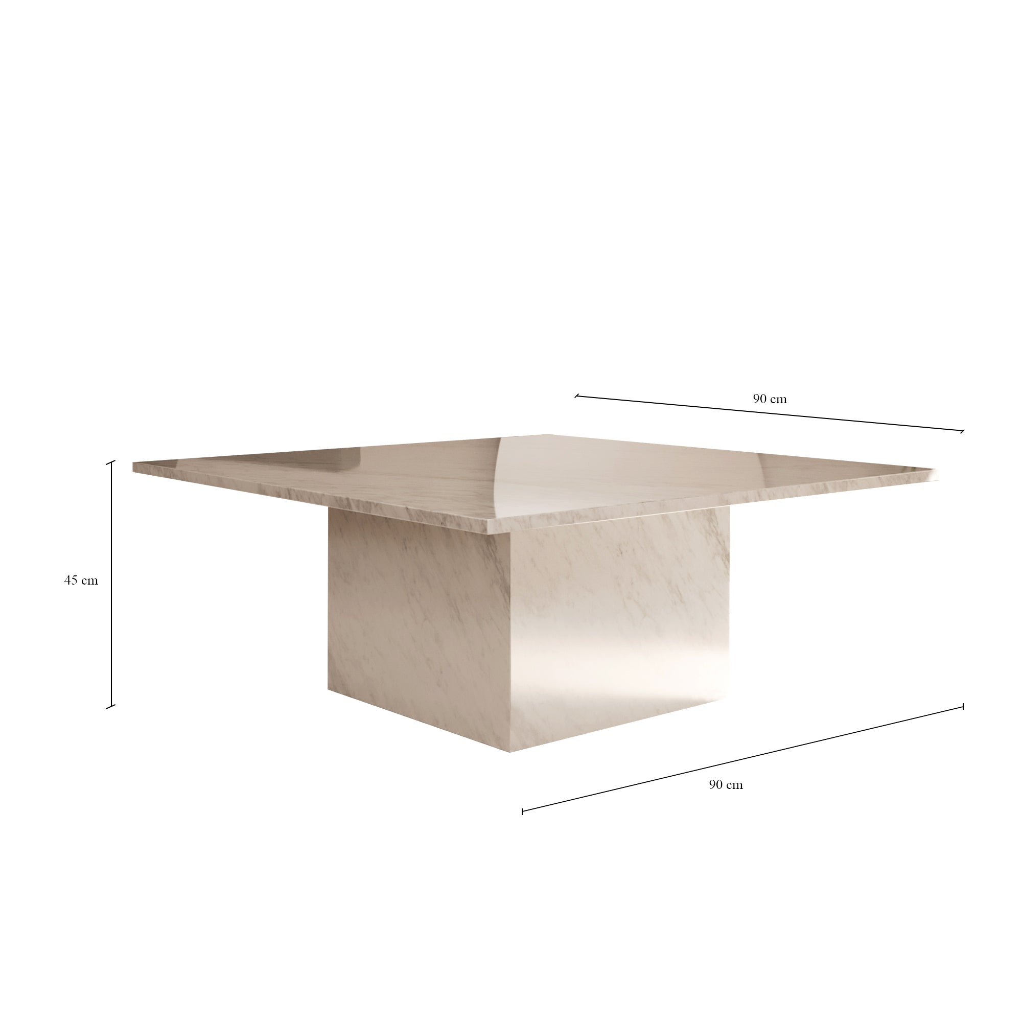 Enzo Carrara Marble Square Coffee table