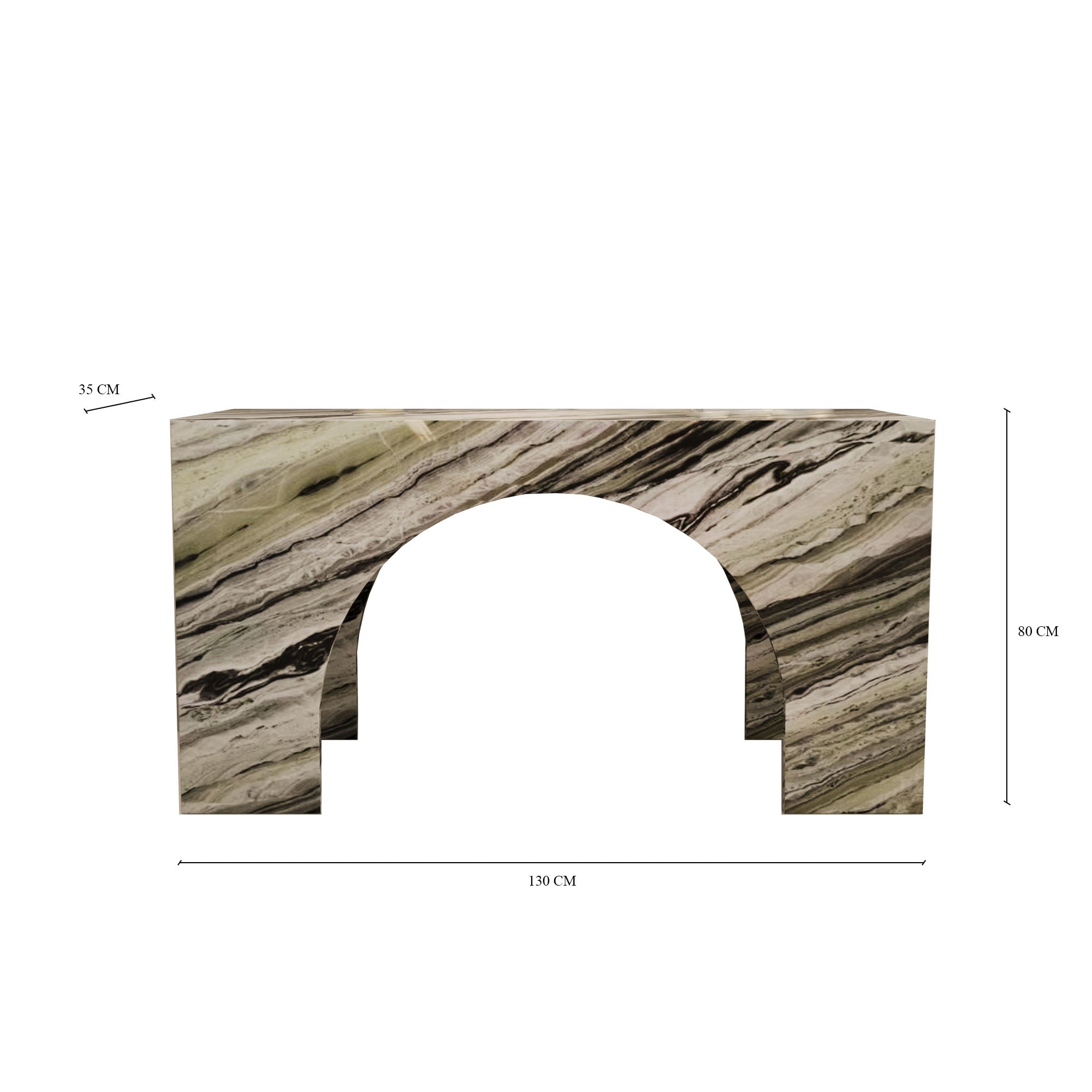 Arco Shangrila Green Console Table