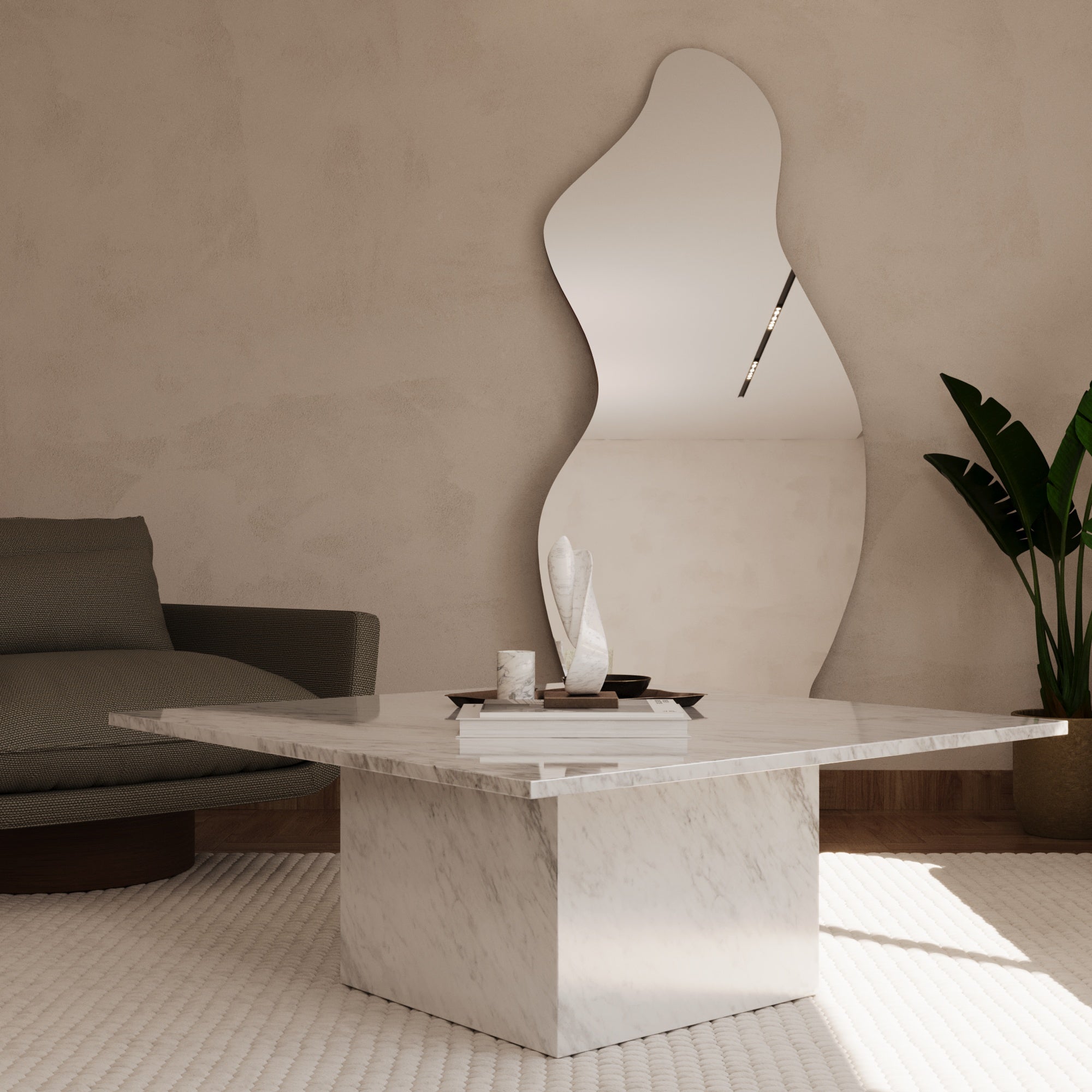 Enzo Carrara Marble Square Coffee table