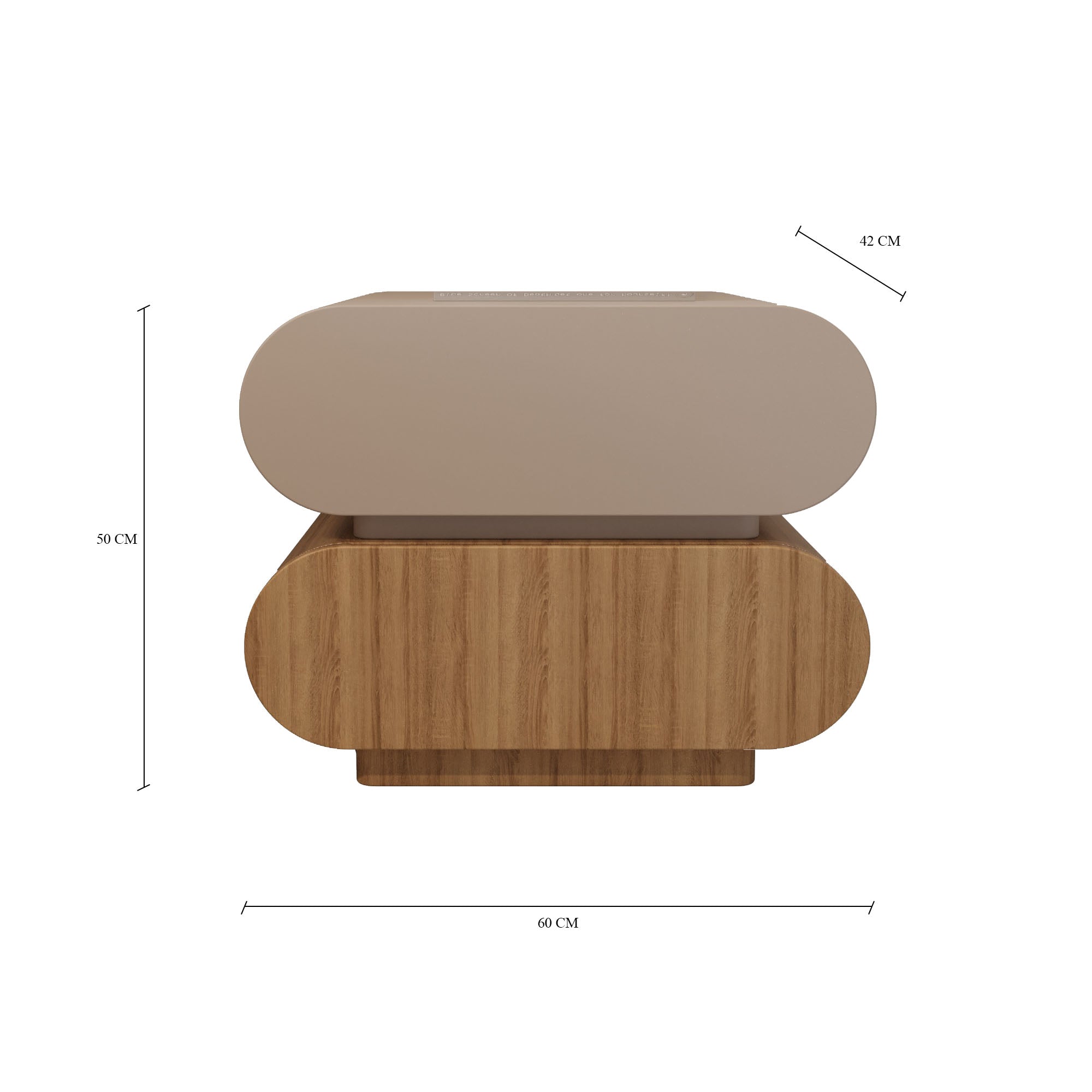 Leto Layered Nightstand