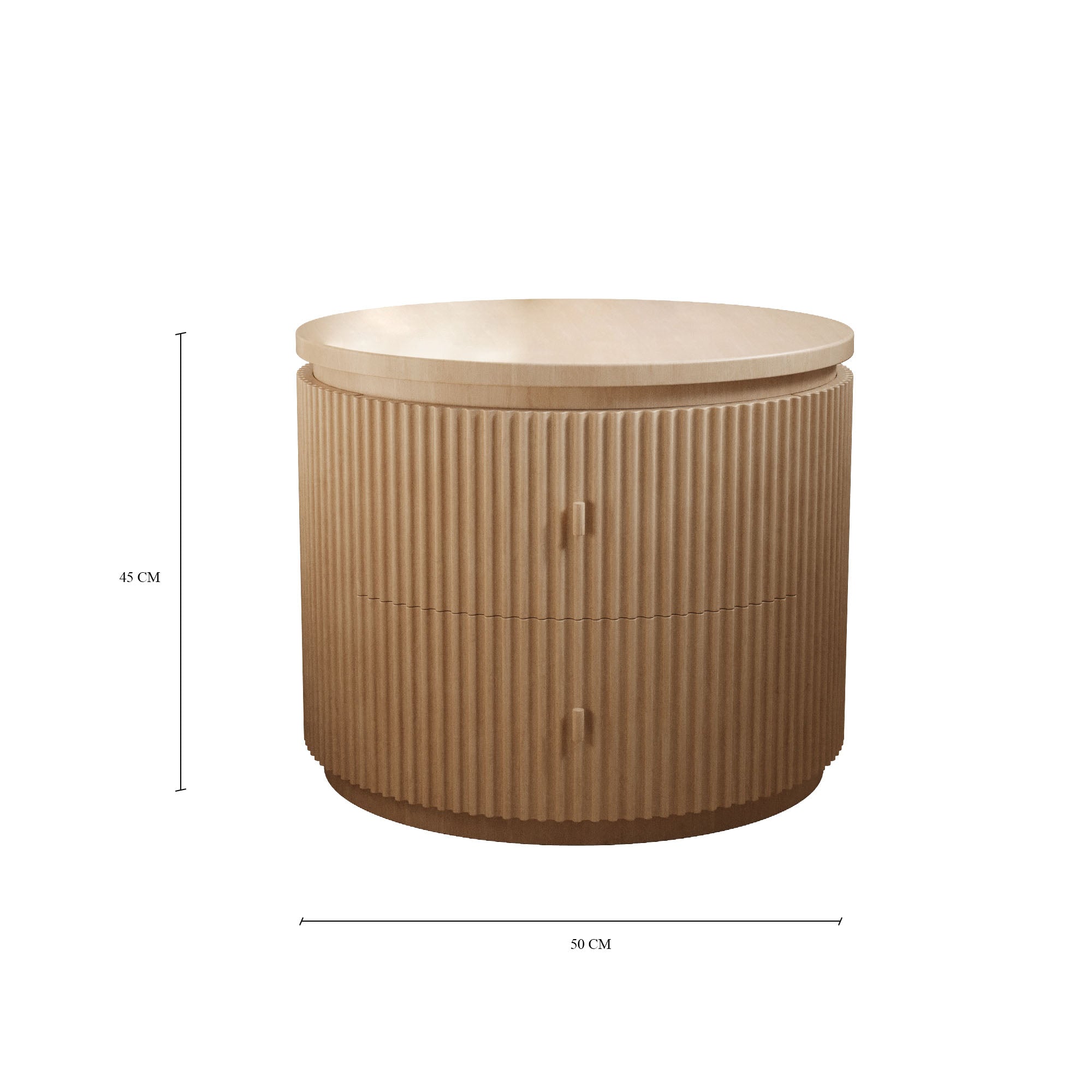 Solis Fluted Nightstand