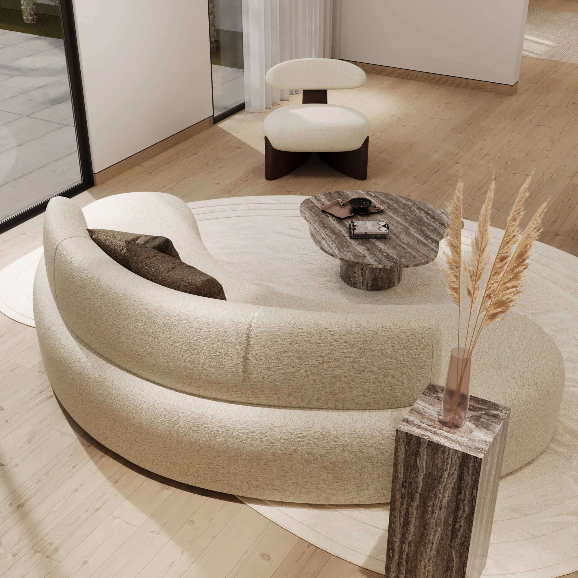 Lunara Curved Sofa