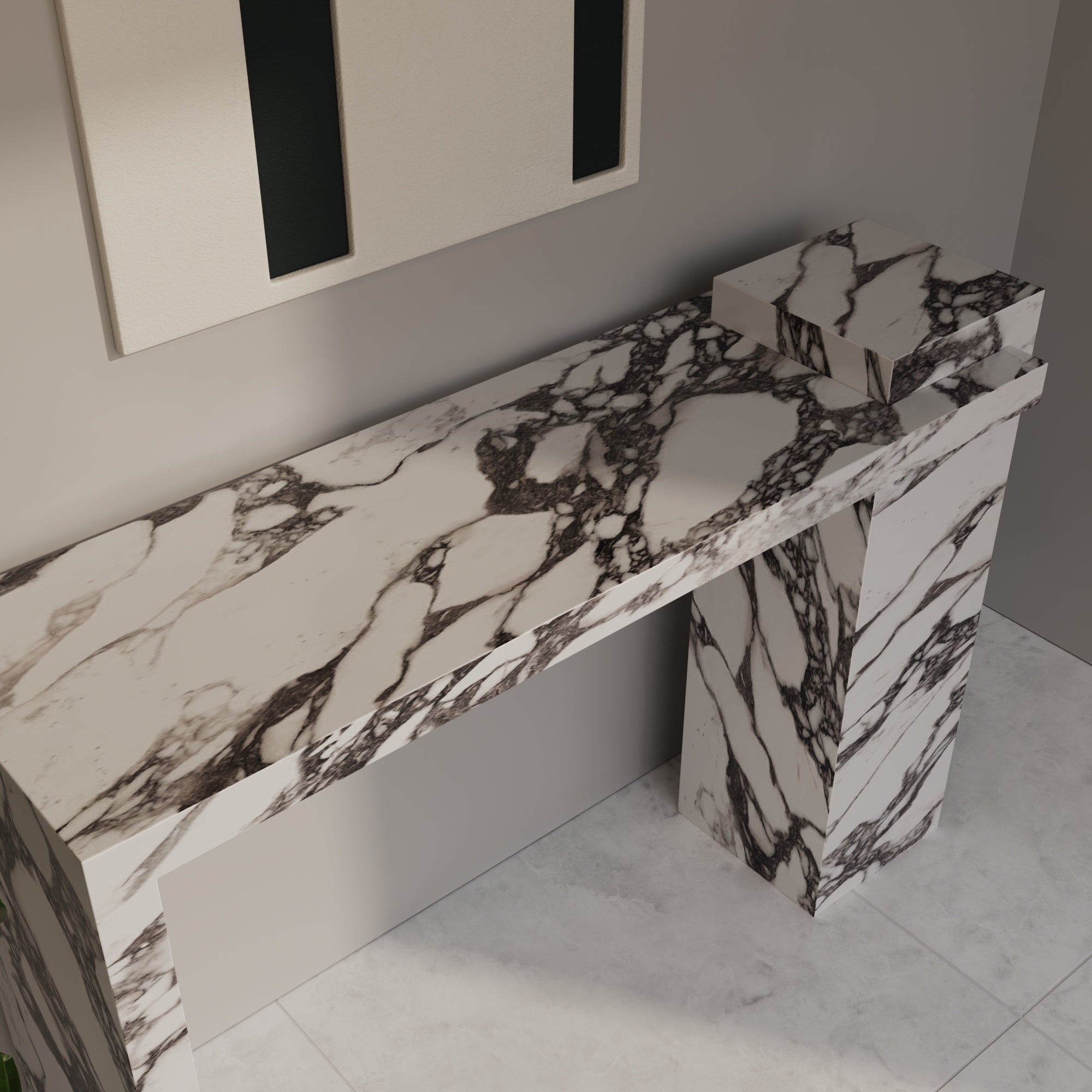 Brixton Calacatta Viola Console Table