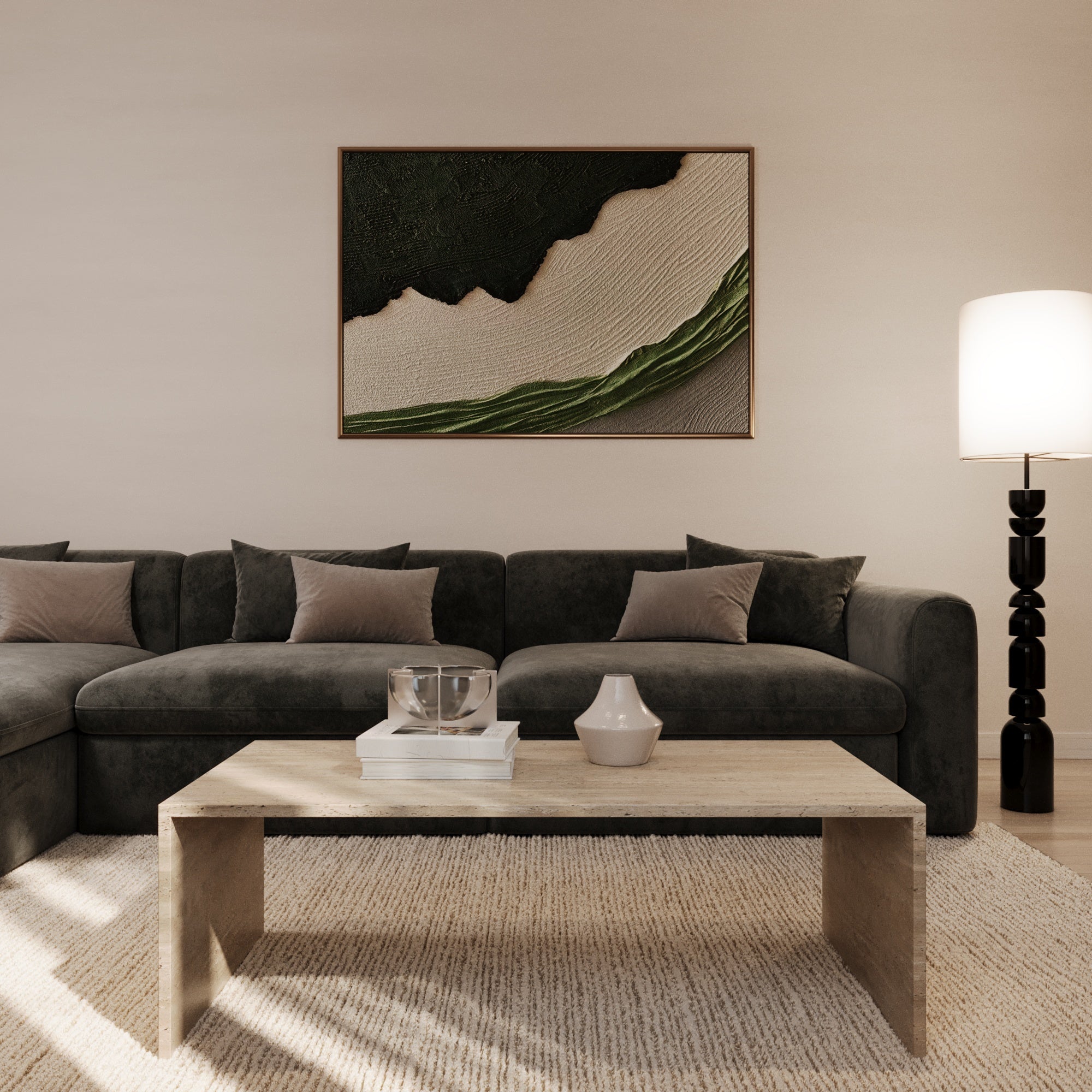 Sofia Travertine Coffee Table
