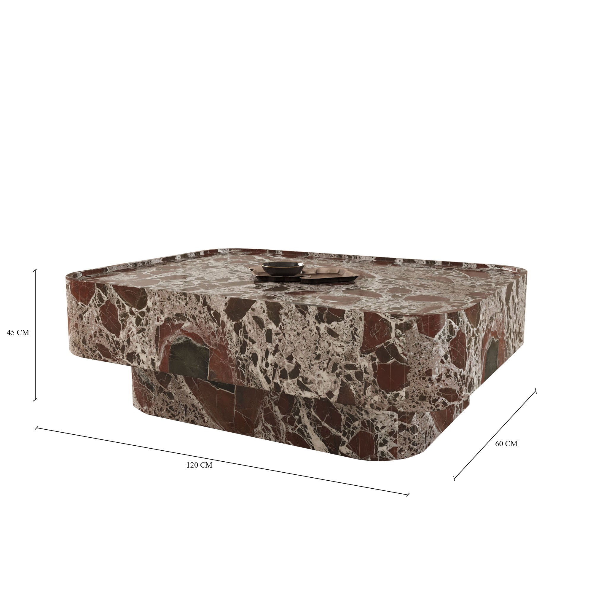 Donatello Rosso Levanto Coffee Table