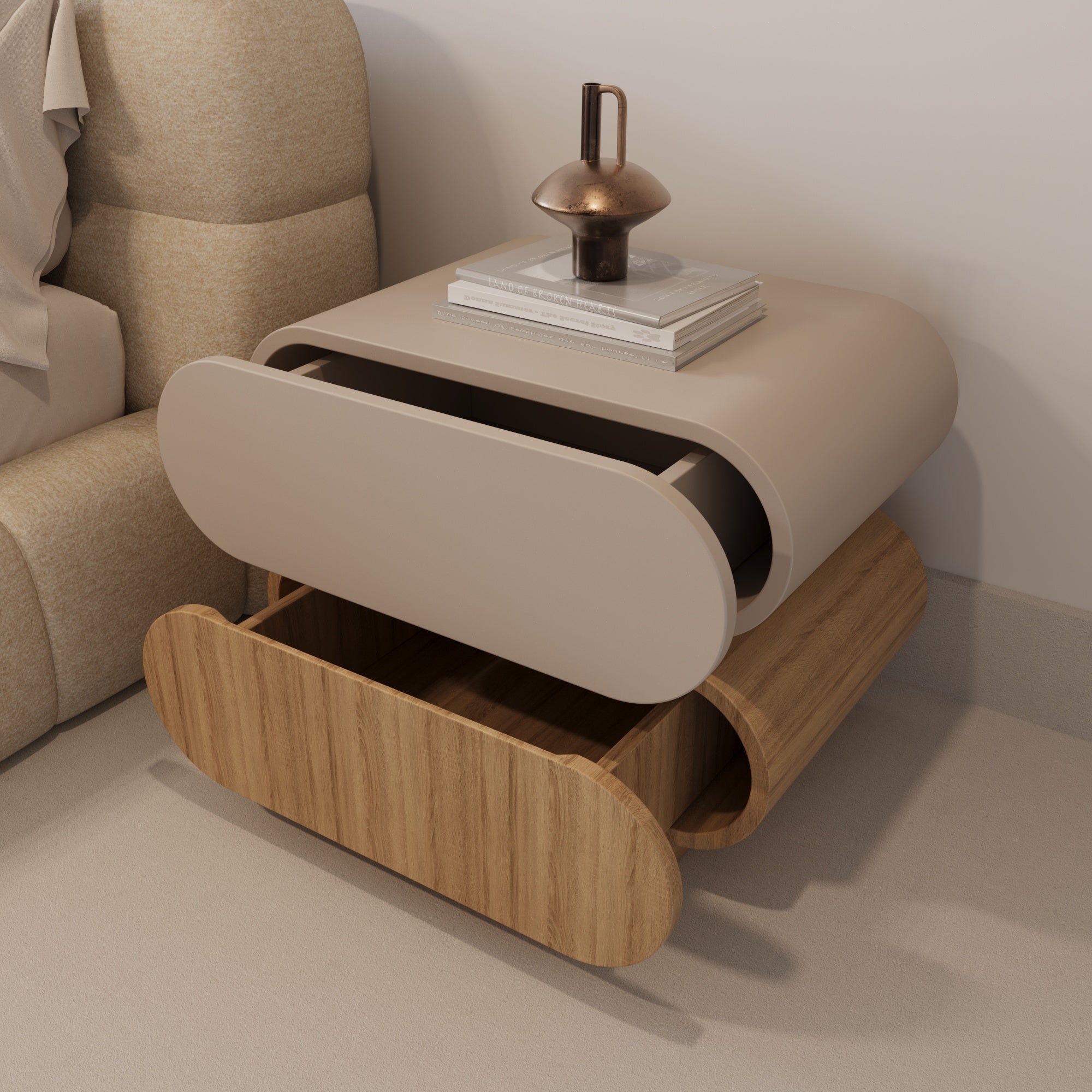 Leto Layered Nightstand