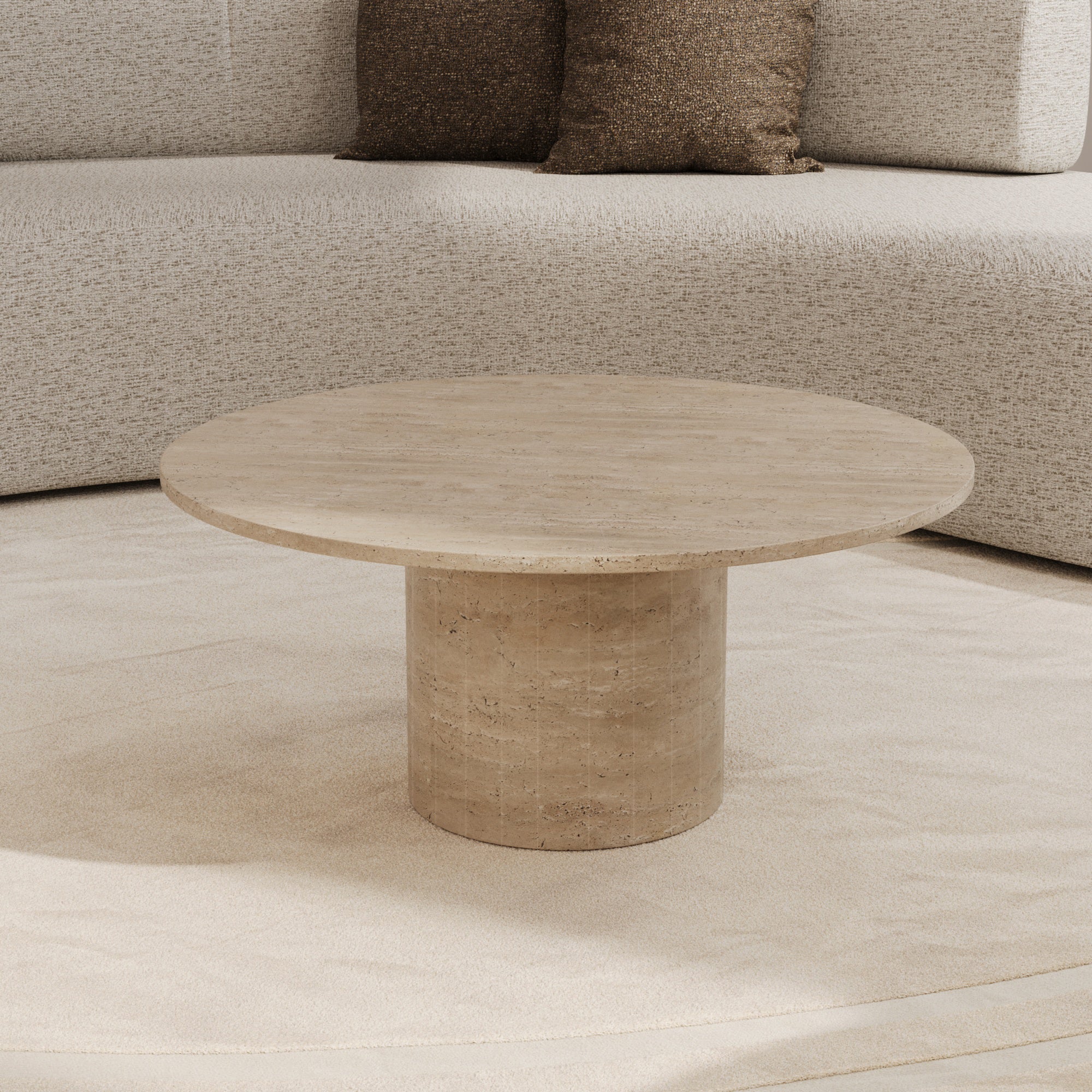 Roma Travertine Nesting Coffee table