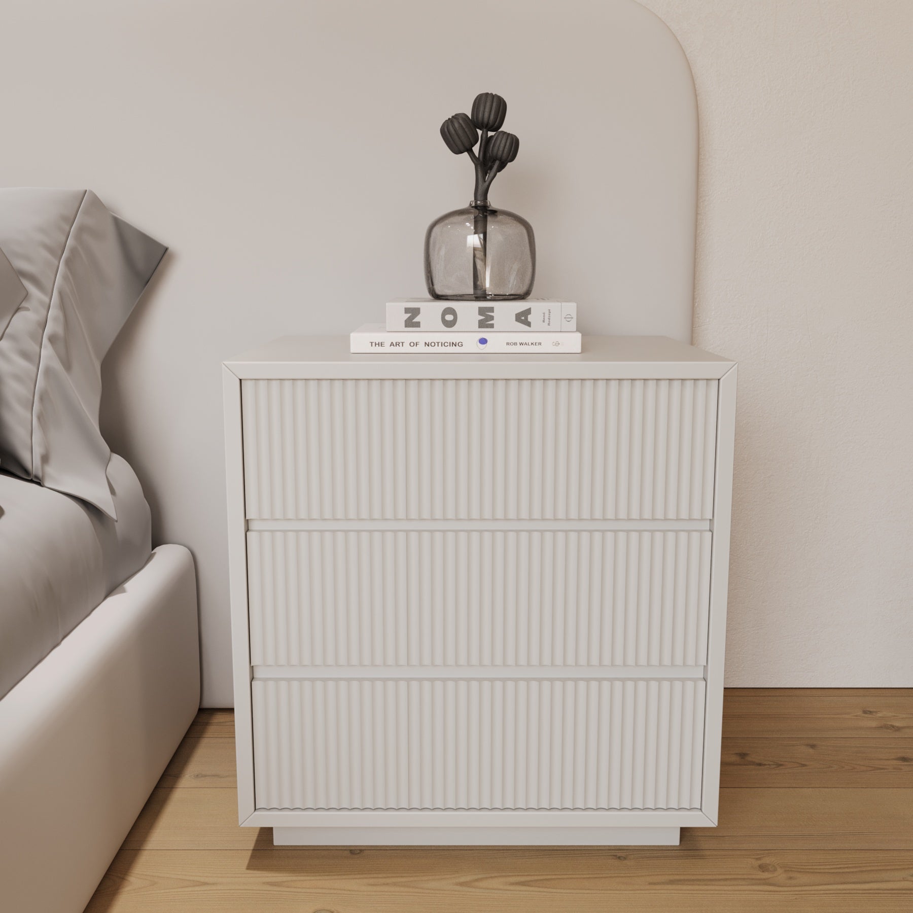 Oxley Fluted Nightstand
