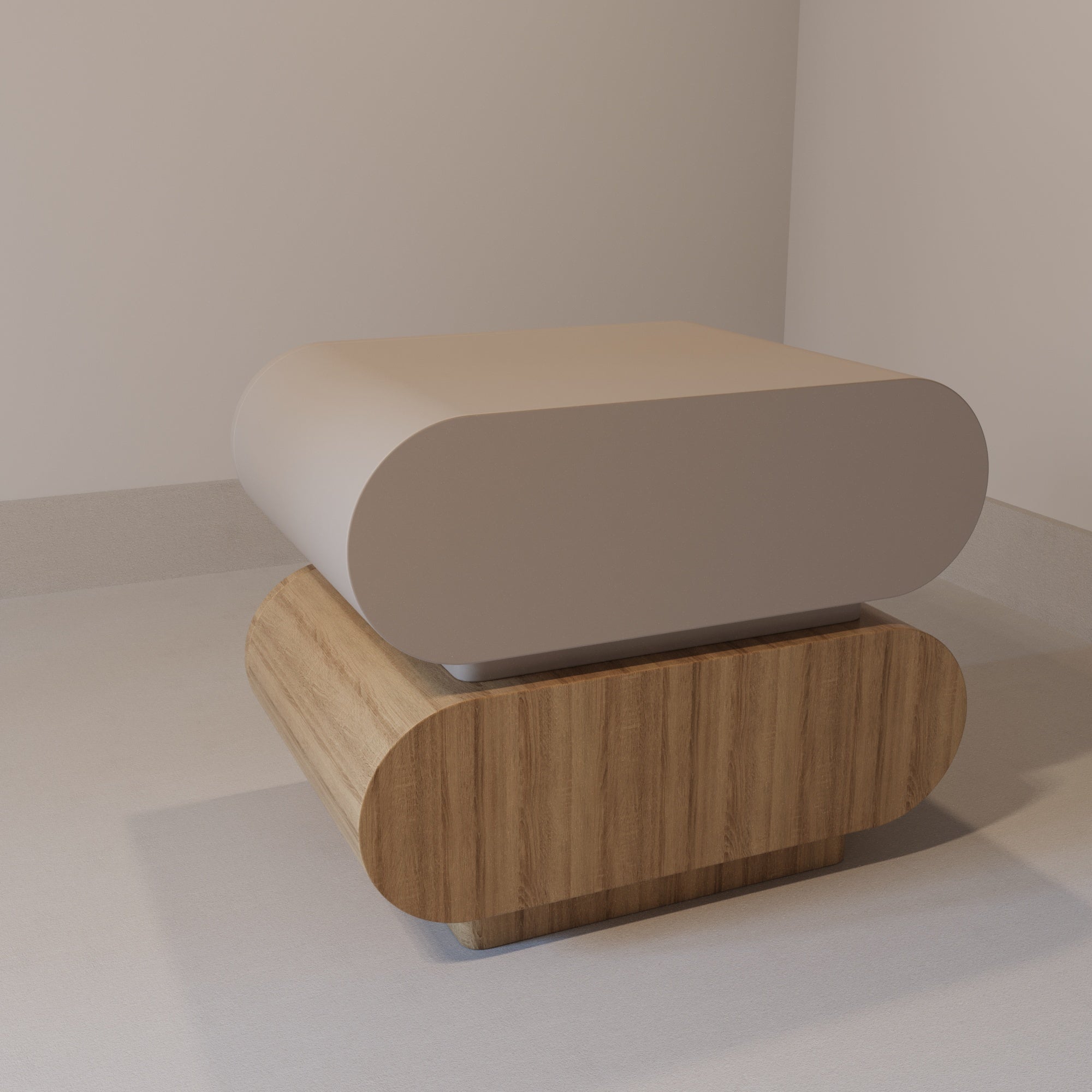 Leto Layered Nightstand