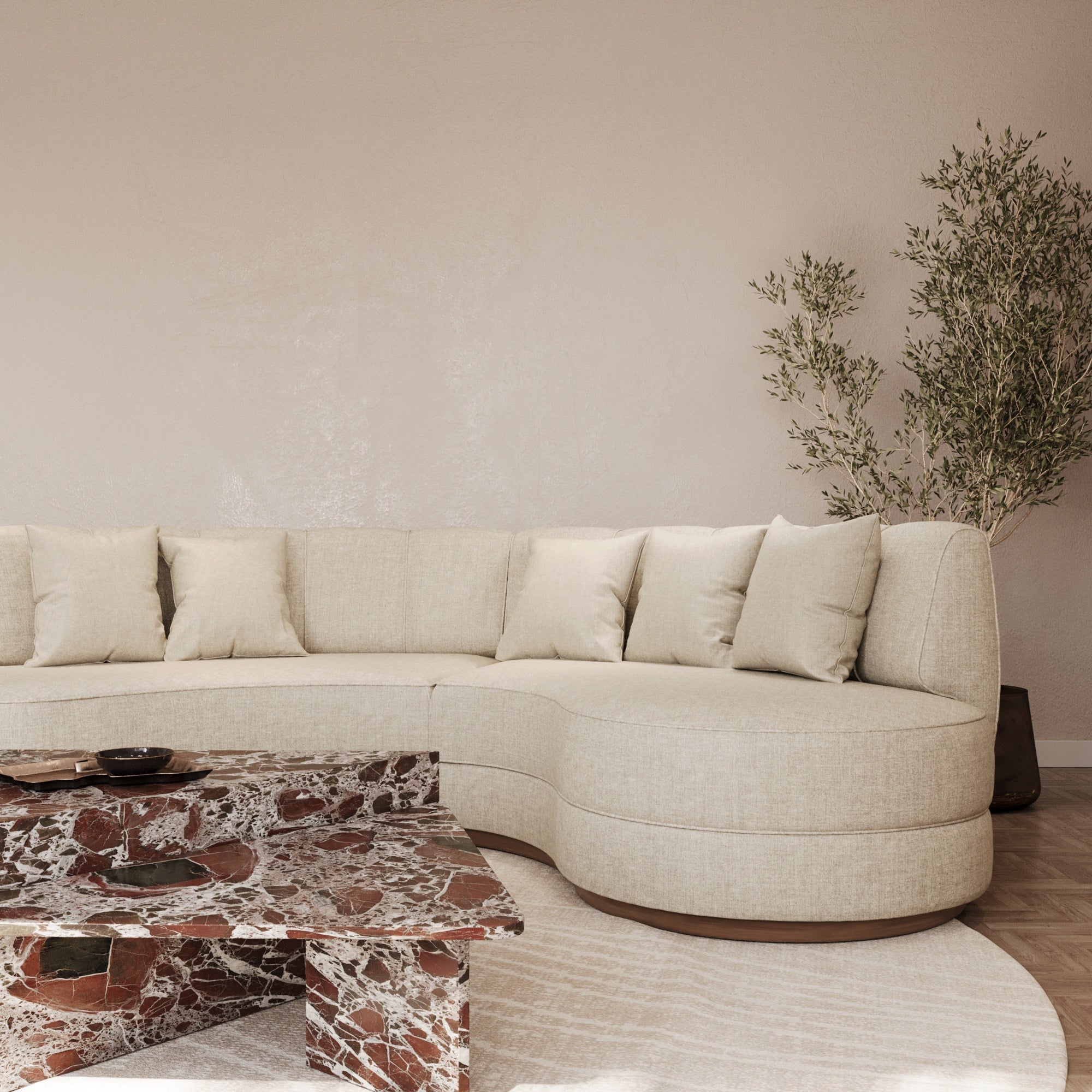 Seraphina Curved Sofa