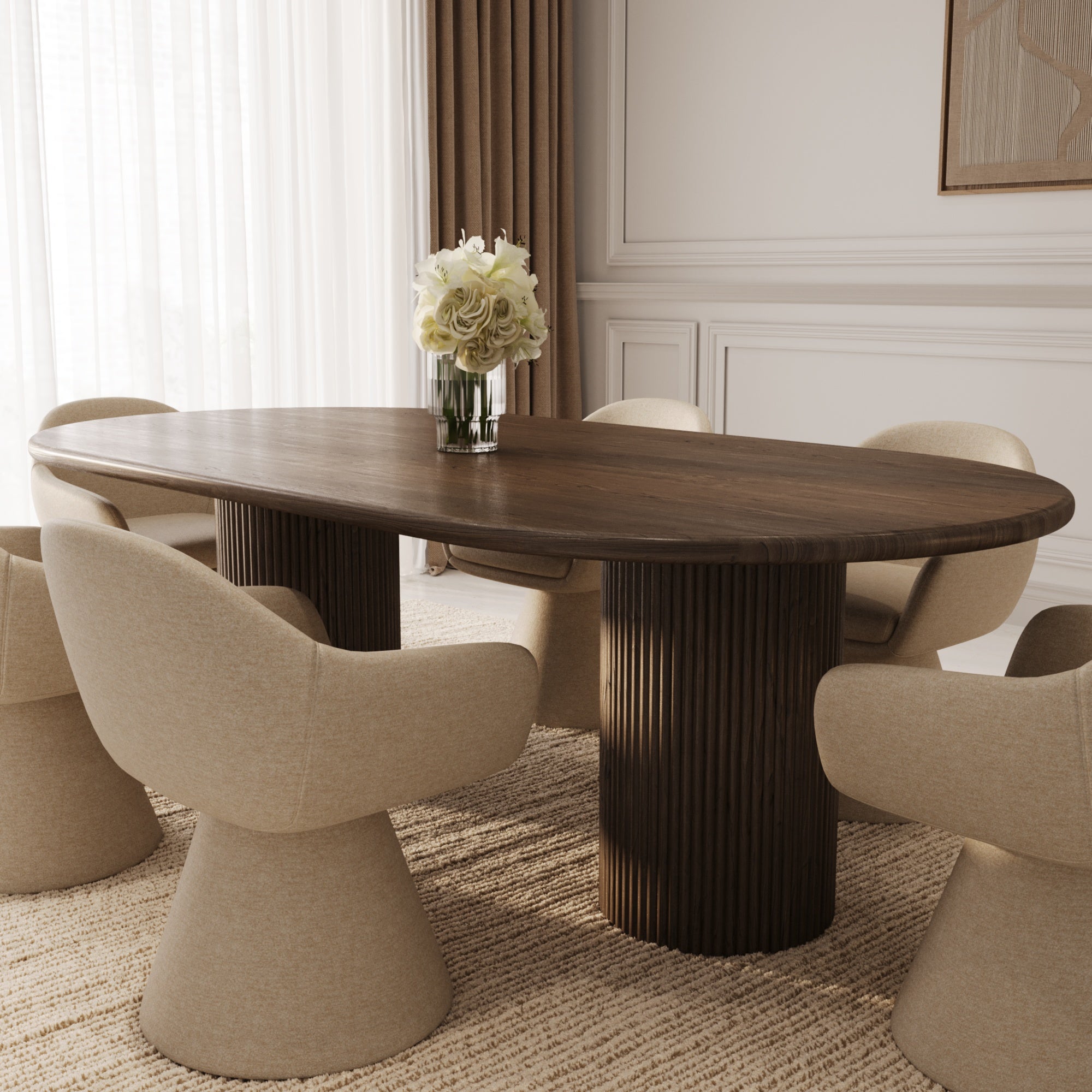 Bartley Ash Wood Dining Table