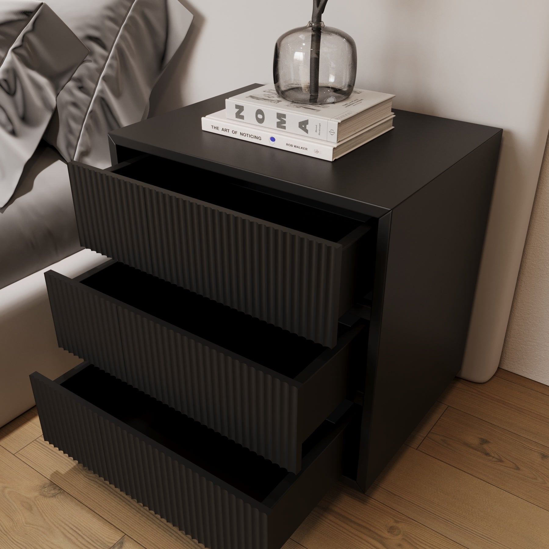 Oxley Fluted Nightstand