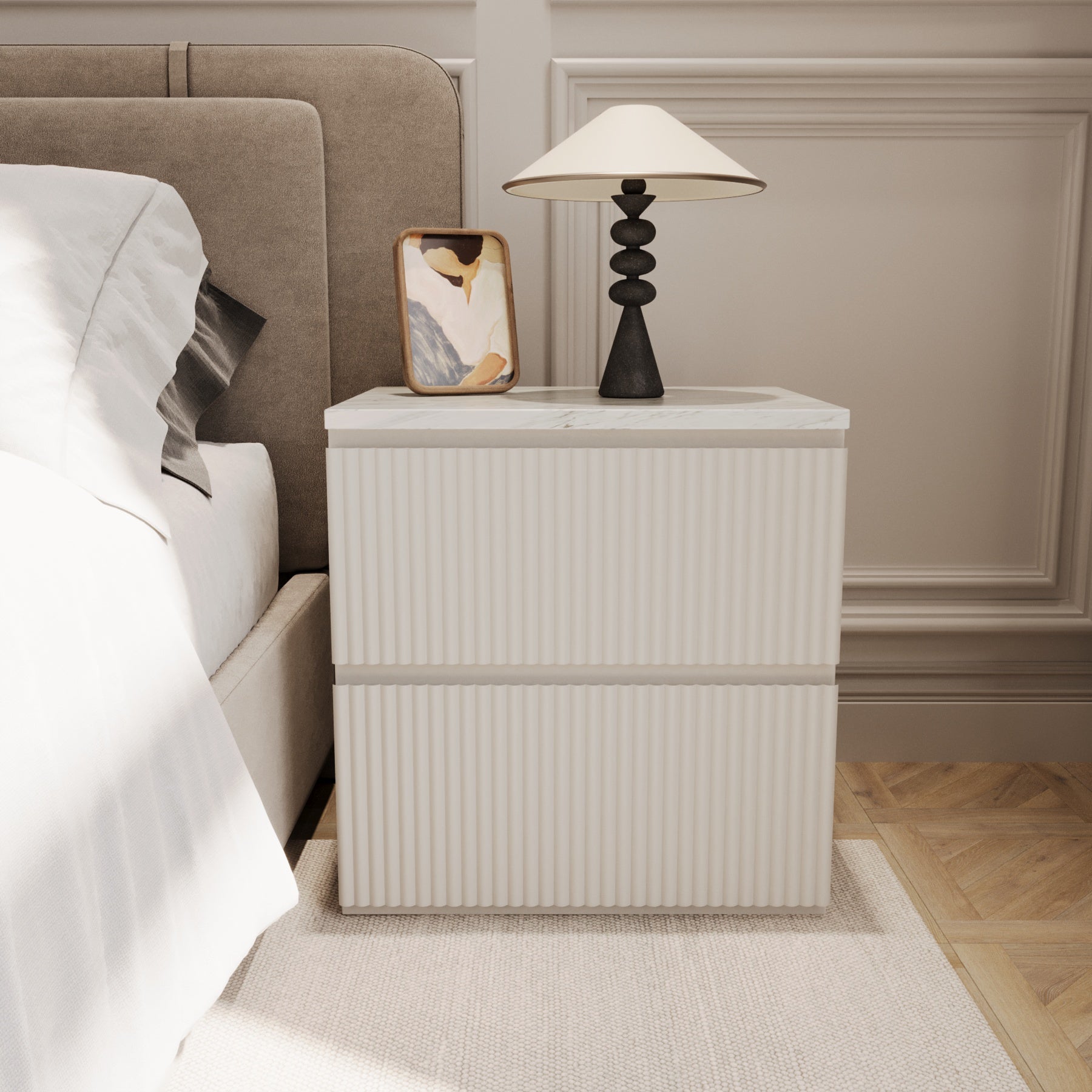 Astria Fluted Nightstand
