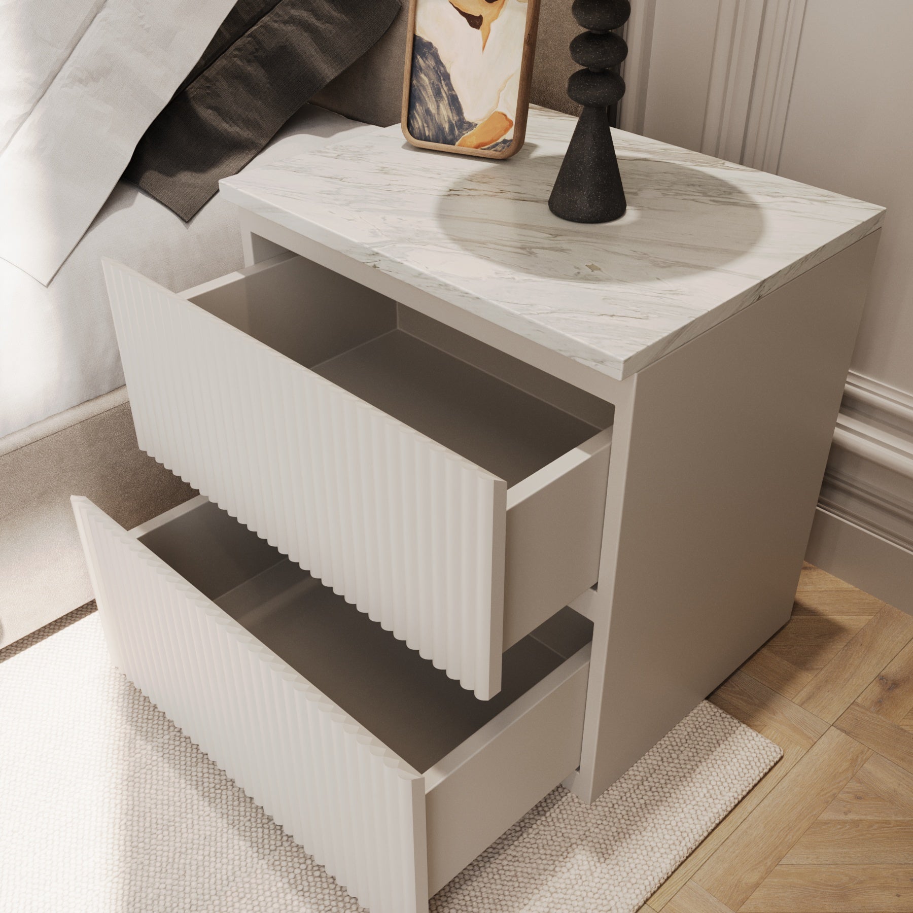 Astria Fluted Nightstand
