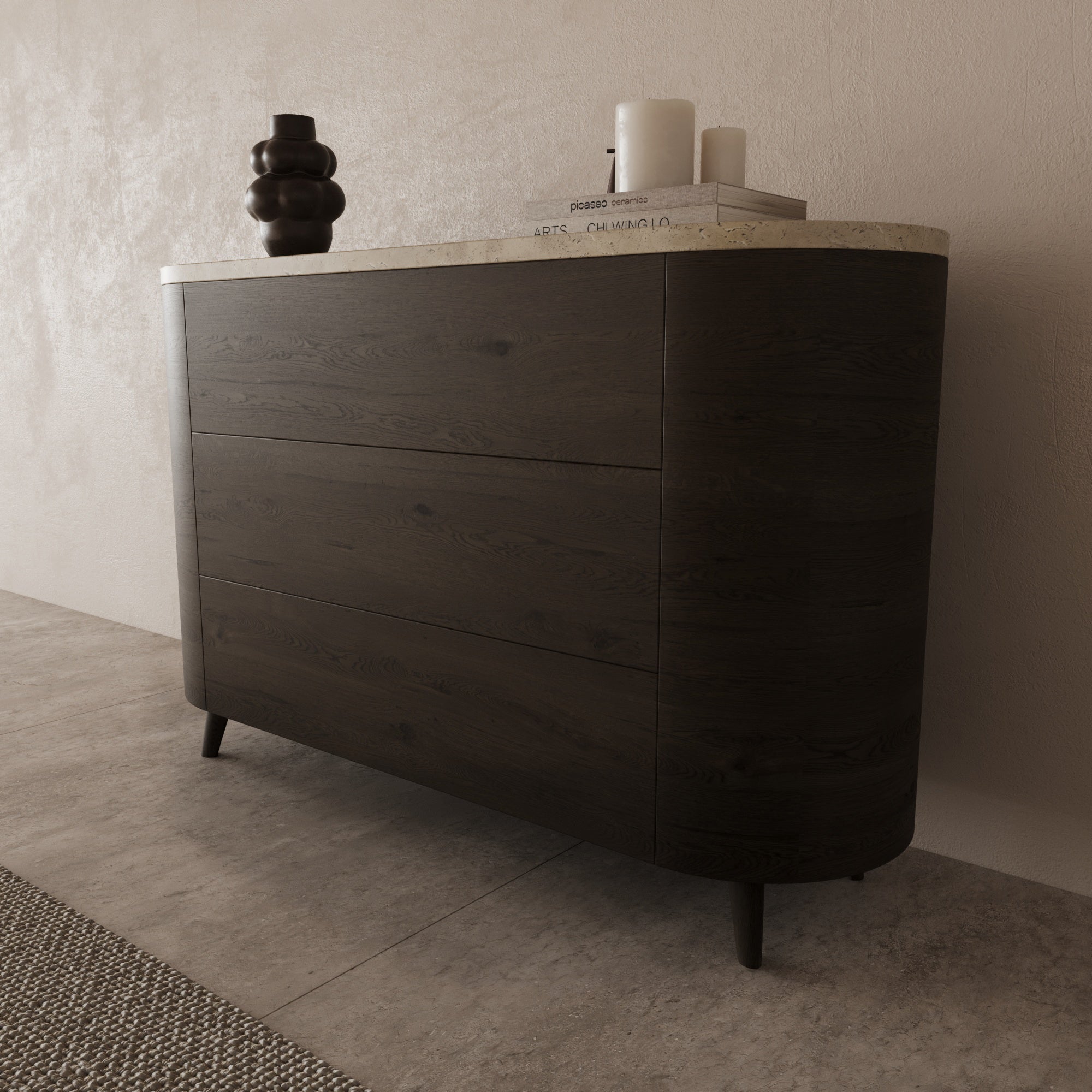 Aria Travertine Dresser