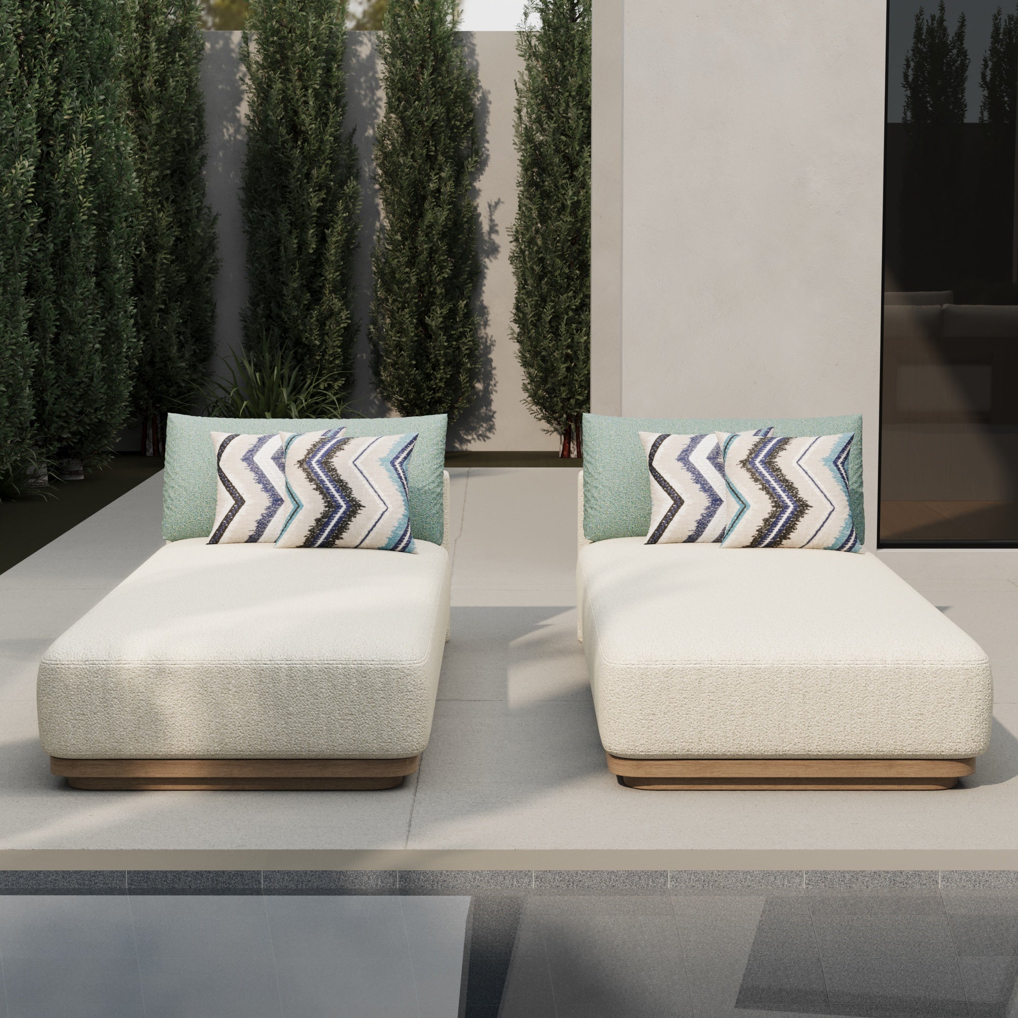 Solaro Outdoor Daybed Lounger (Set of 2)