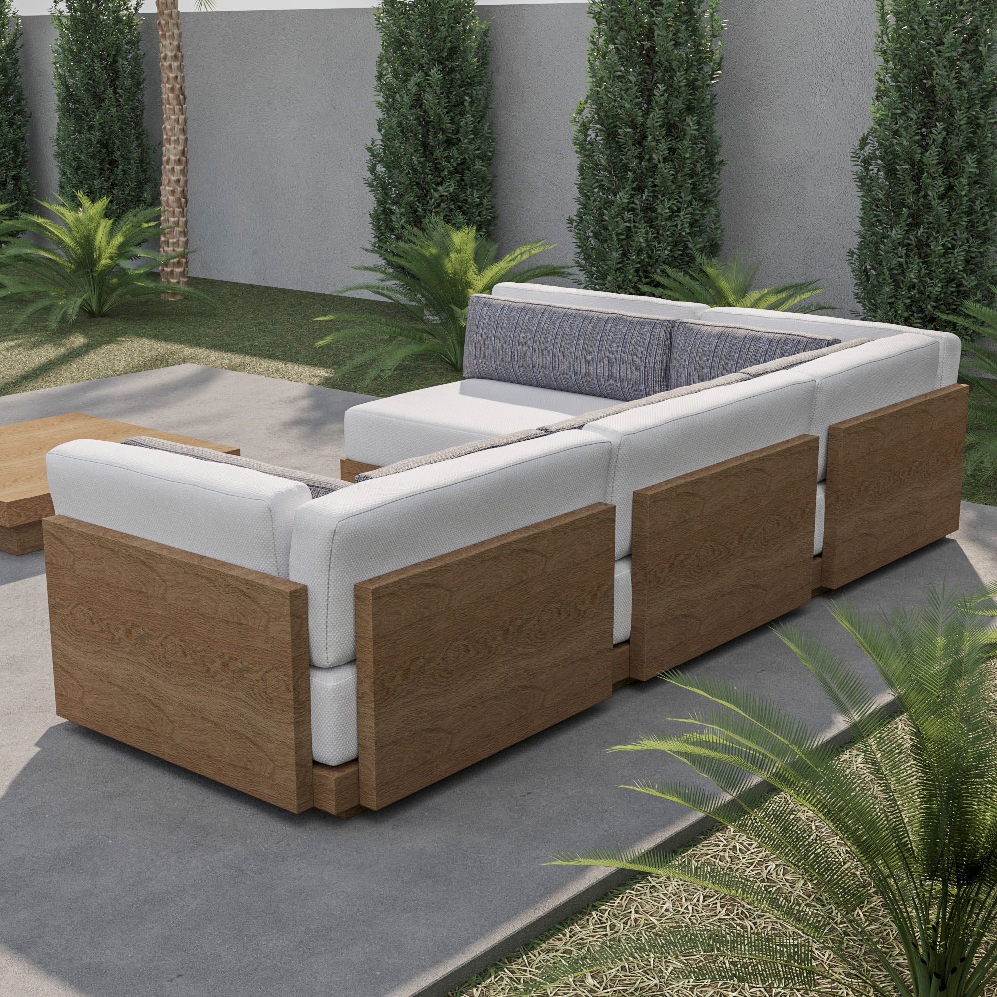 Amalfi Outdoor Teak Corner Sofa
