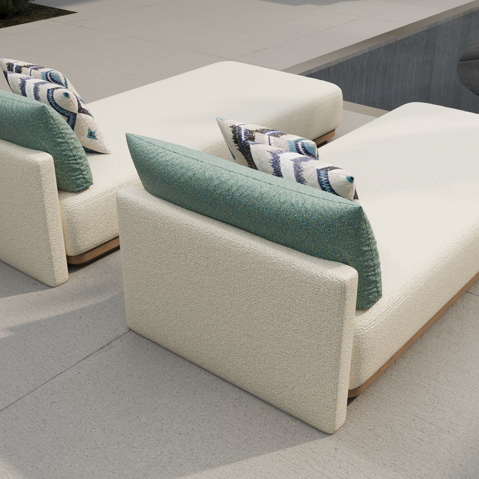 Solaro Outdoor Daybed Lounger (Set of 2)