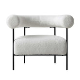 HAND CRAFTED CELINE BOUCLE ACCENT CHAIR