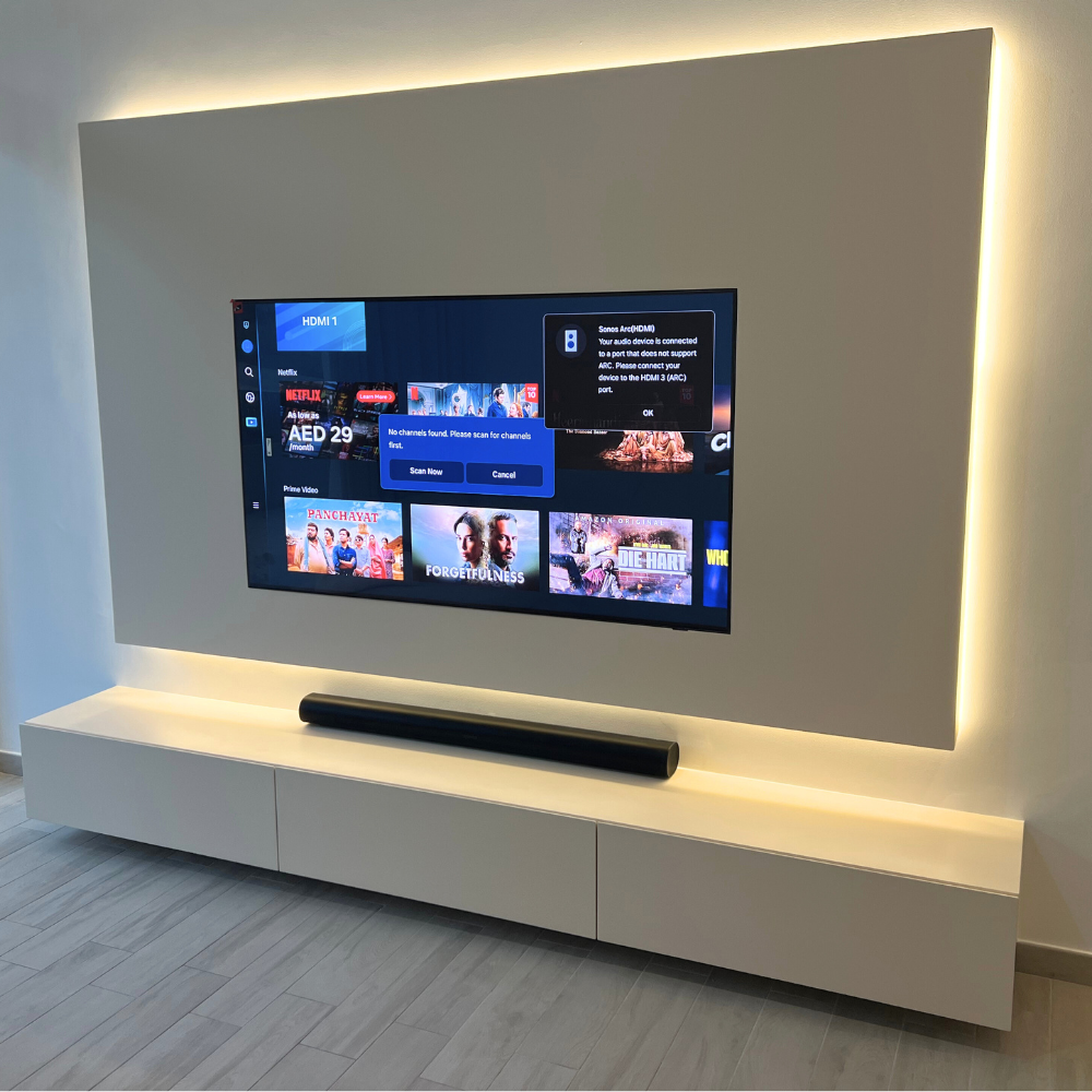 Brooklyn Bespoke TV Media Wall
