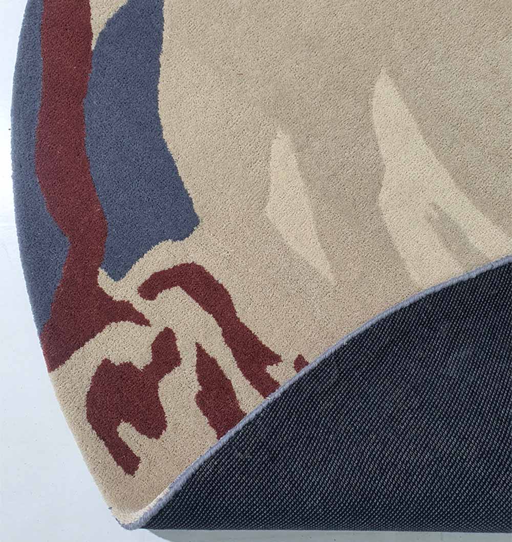 Premium Handmade Wool & Cotton Carpet (200cm)