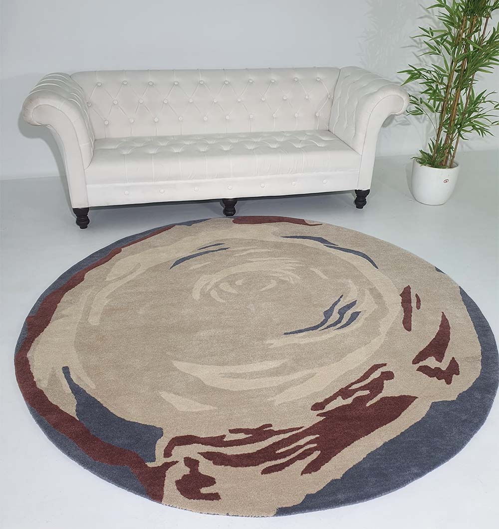 Premium Handmade Wool & Cotton Carpet (200cm)