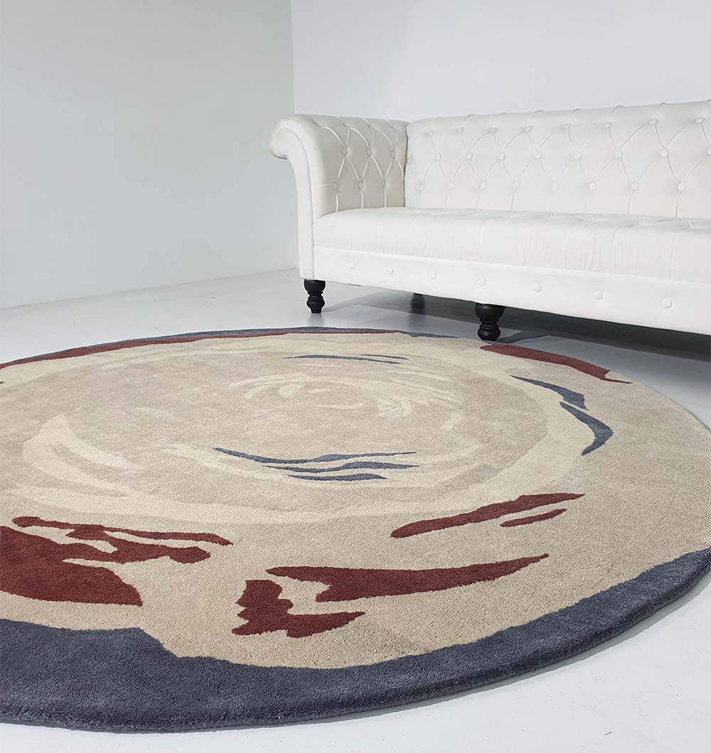 Premium Handmade Wool & Cotton Carpet (200cm)