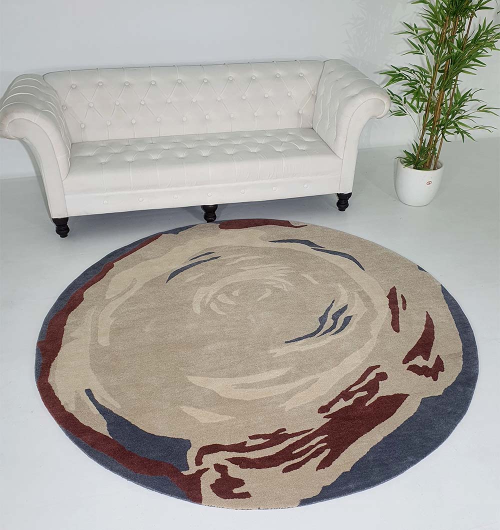 Premium Handmade Wool & Cotton Carpet (200cm)