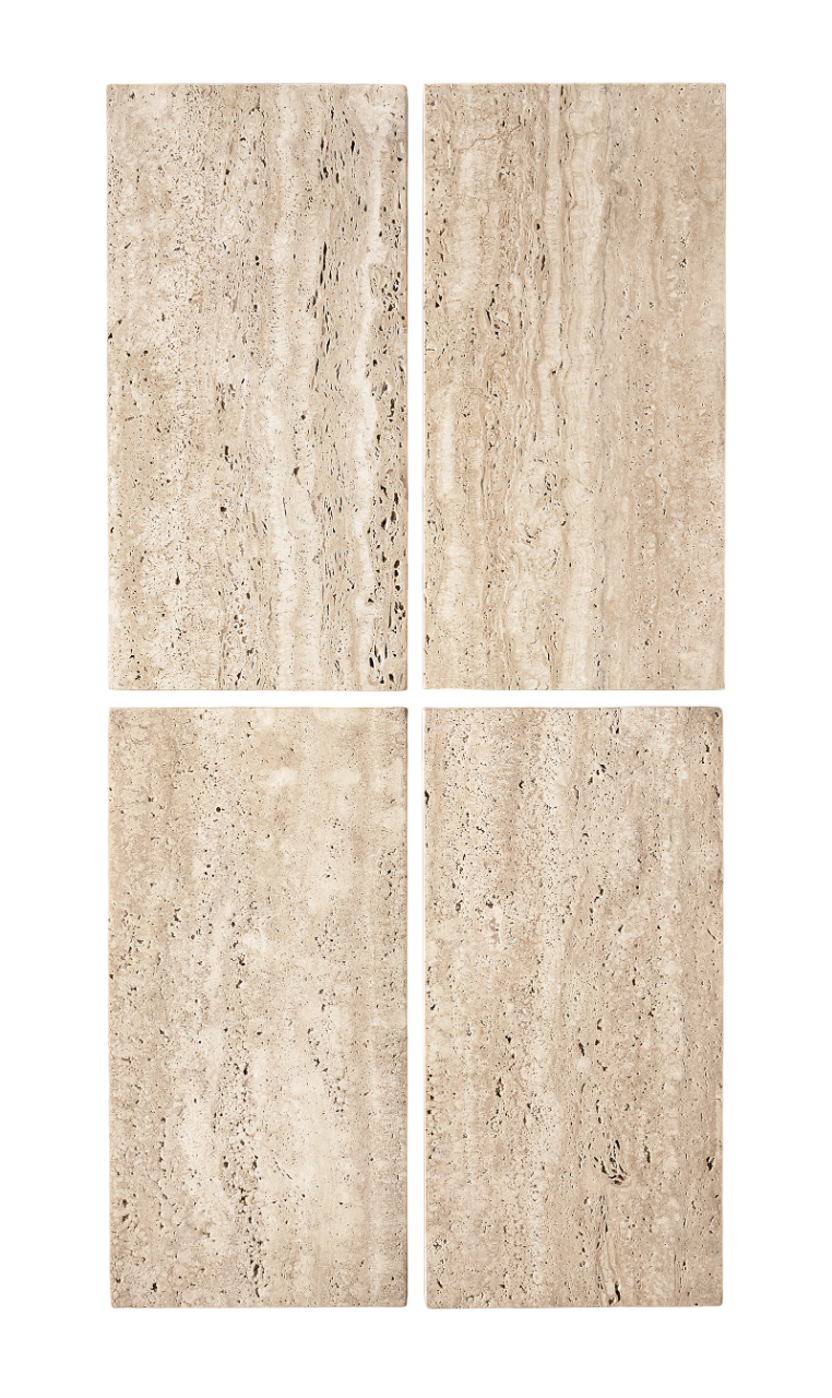 Lavia Italian Travertine Console Table