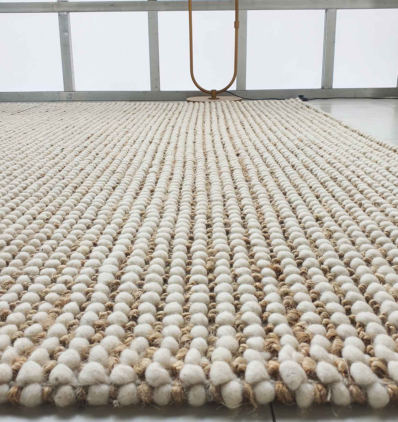Natural White Woven Rug For Home Decore (5 Sizes)