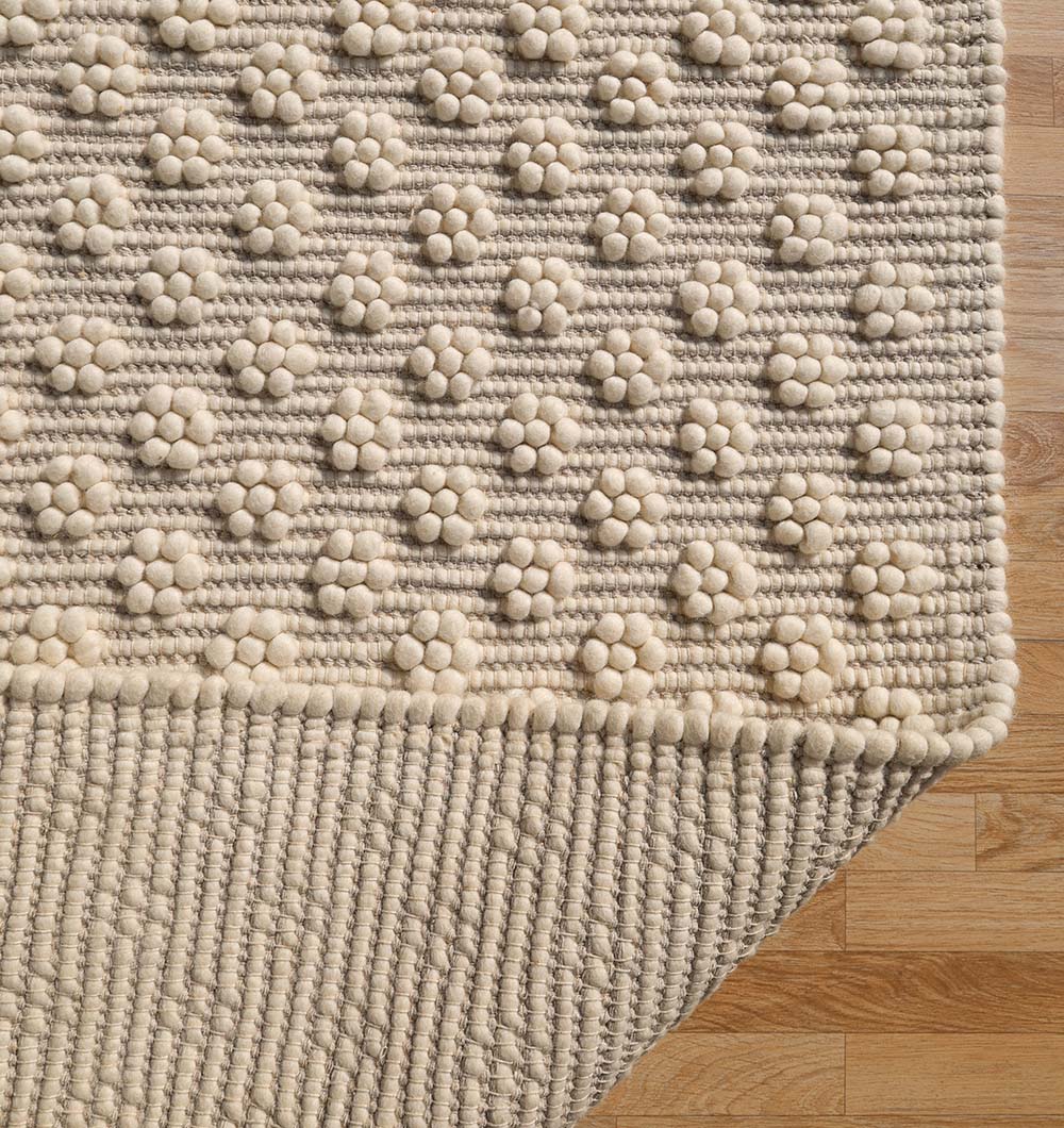 Laurie Natural White Woven Rug (5 Sizes)