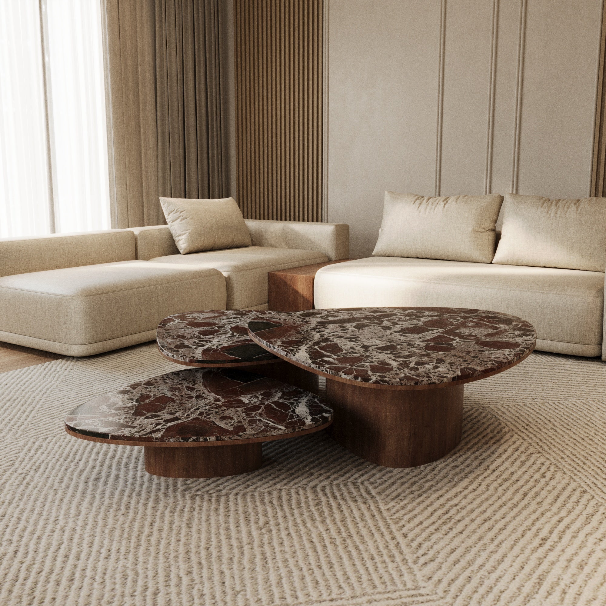 Magnus Rosso Levanto Nesting Coffee Table