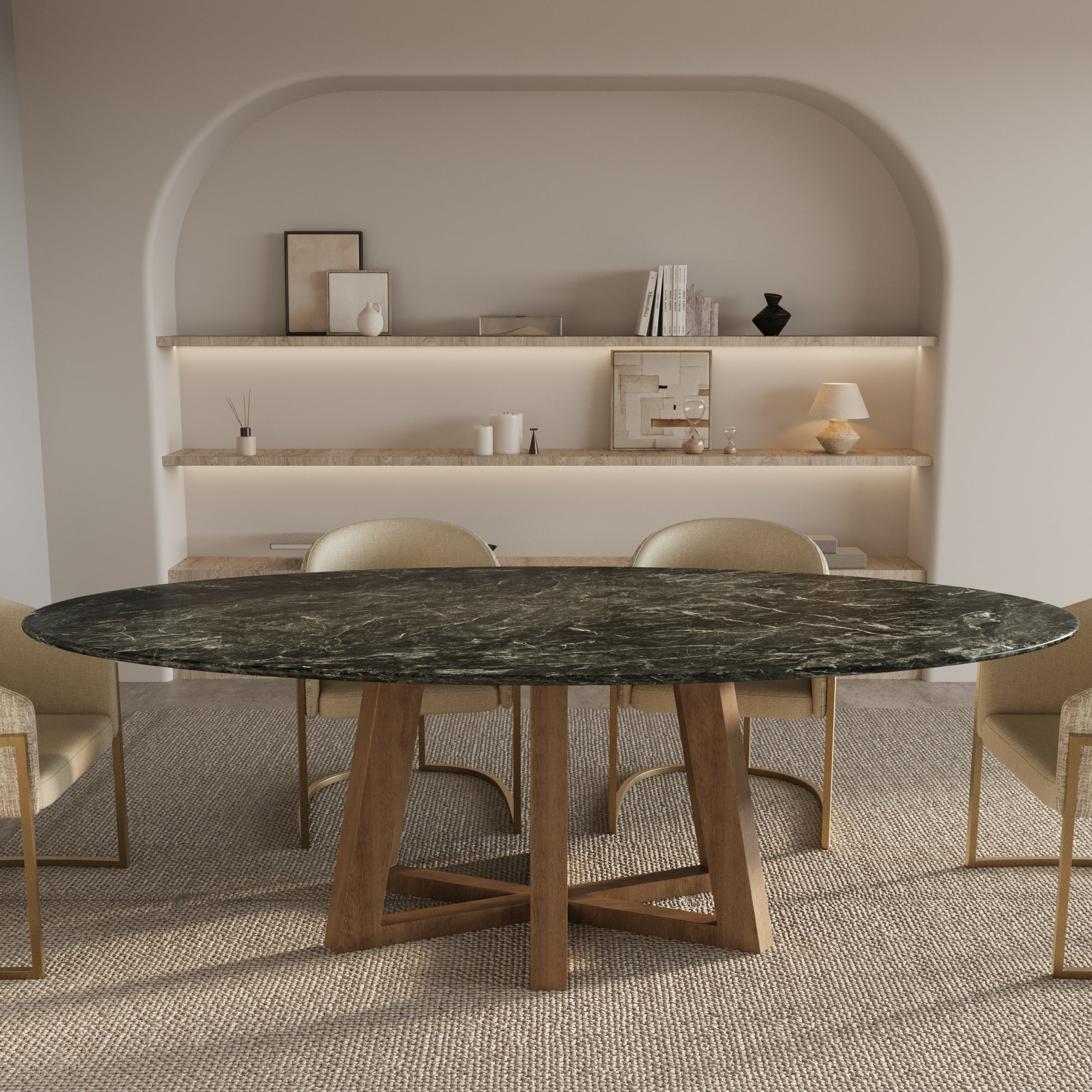 Ashbourne Verde Alpi Dining Table