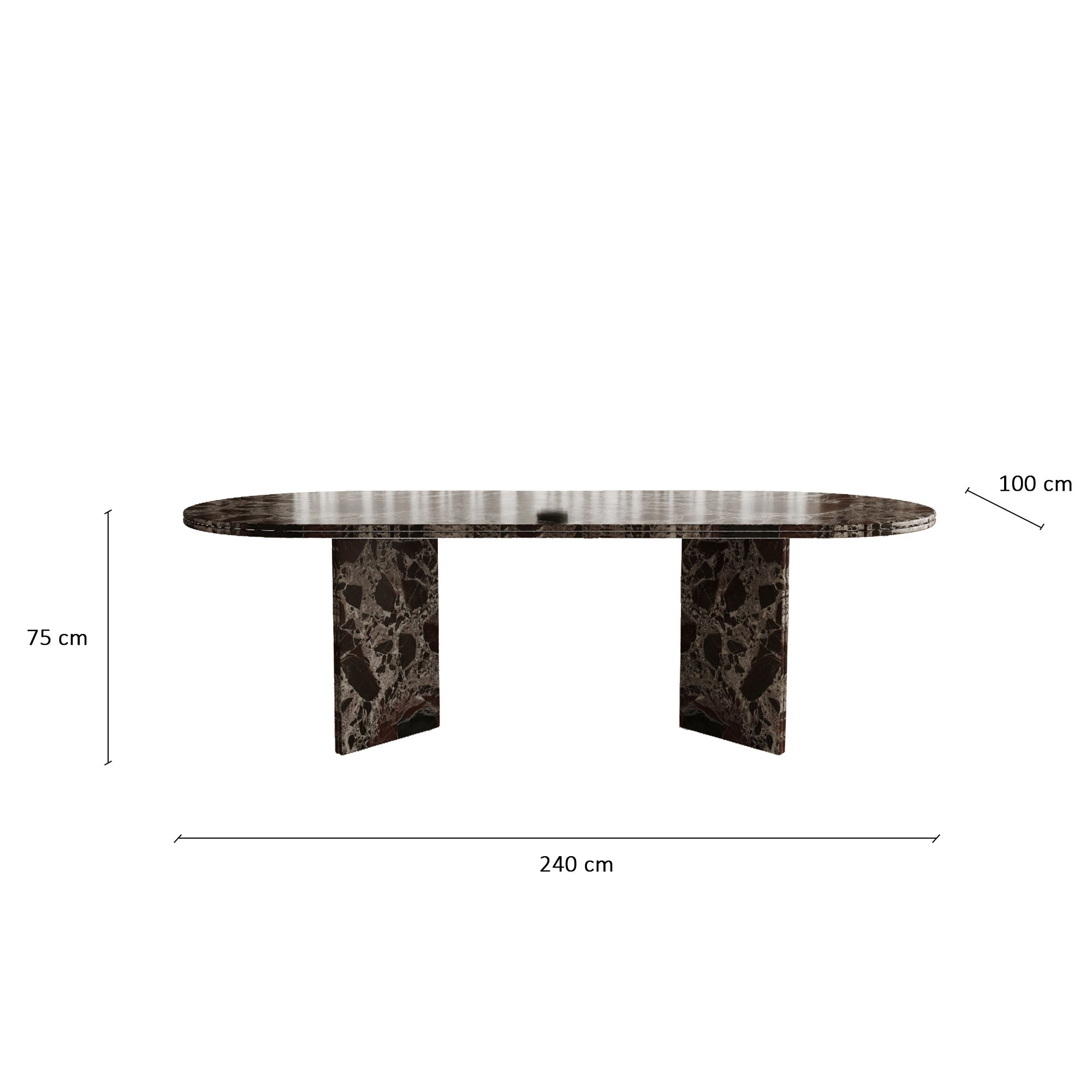 Burlington Rosso Levanto Dining Table